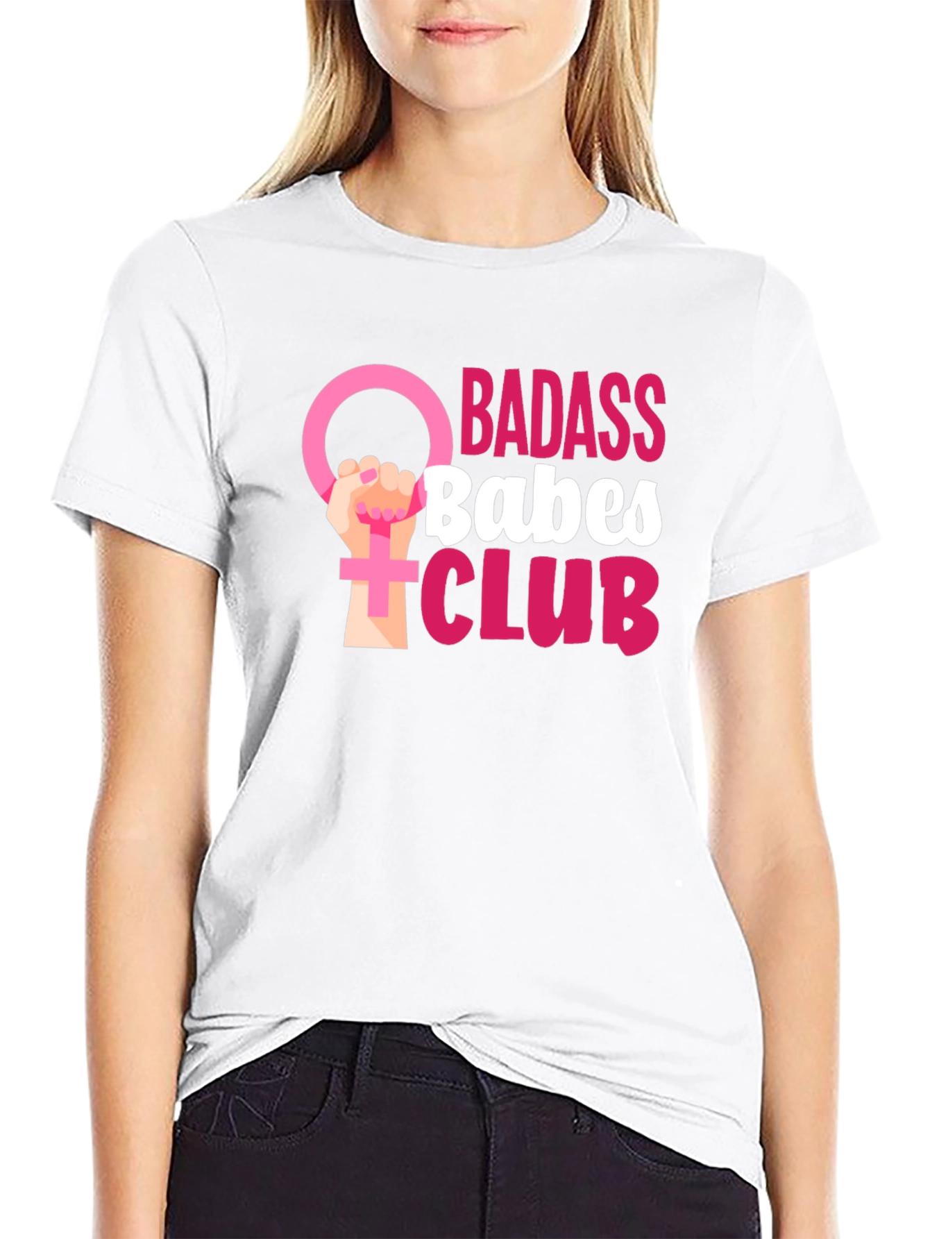 Badass Babes Club Graphic Tee - Empowering Womens T-Shirt
