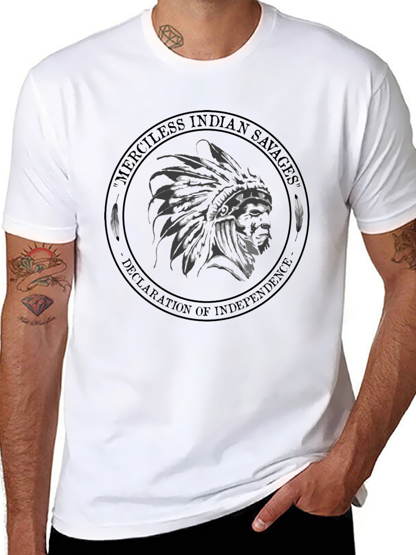 Controversial Merciless Indian Savages T-Shirt