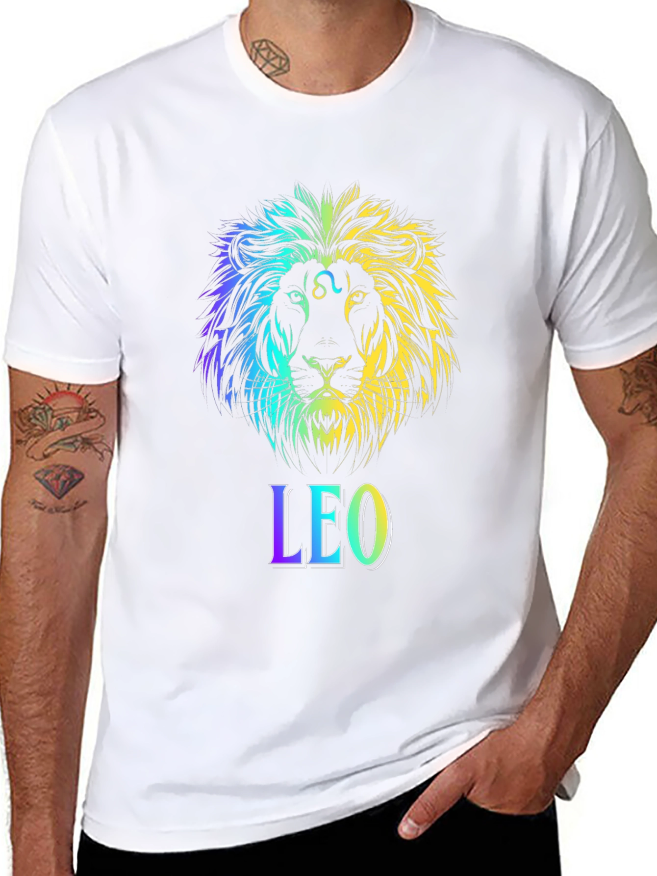 Leo Zodiac Lion Graphic T-Shirt