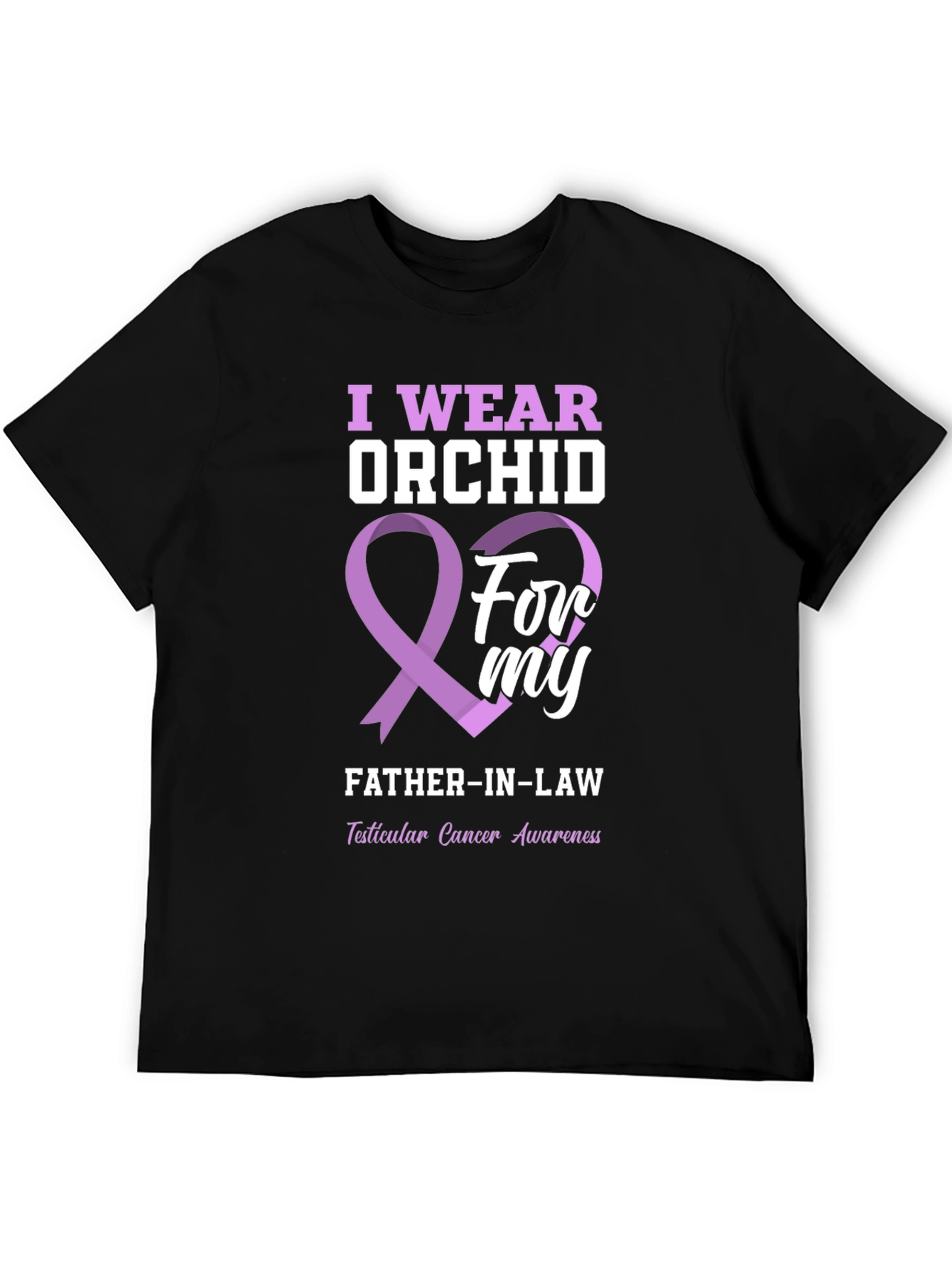 Orchid Awareness T-Shirt for Father-in-Law