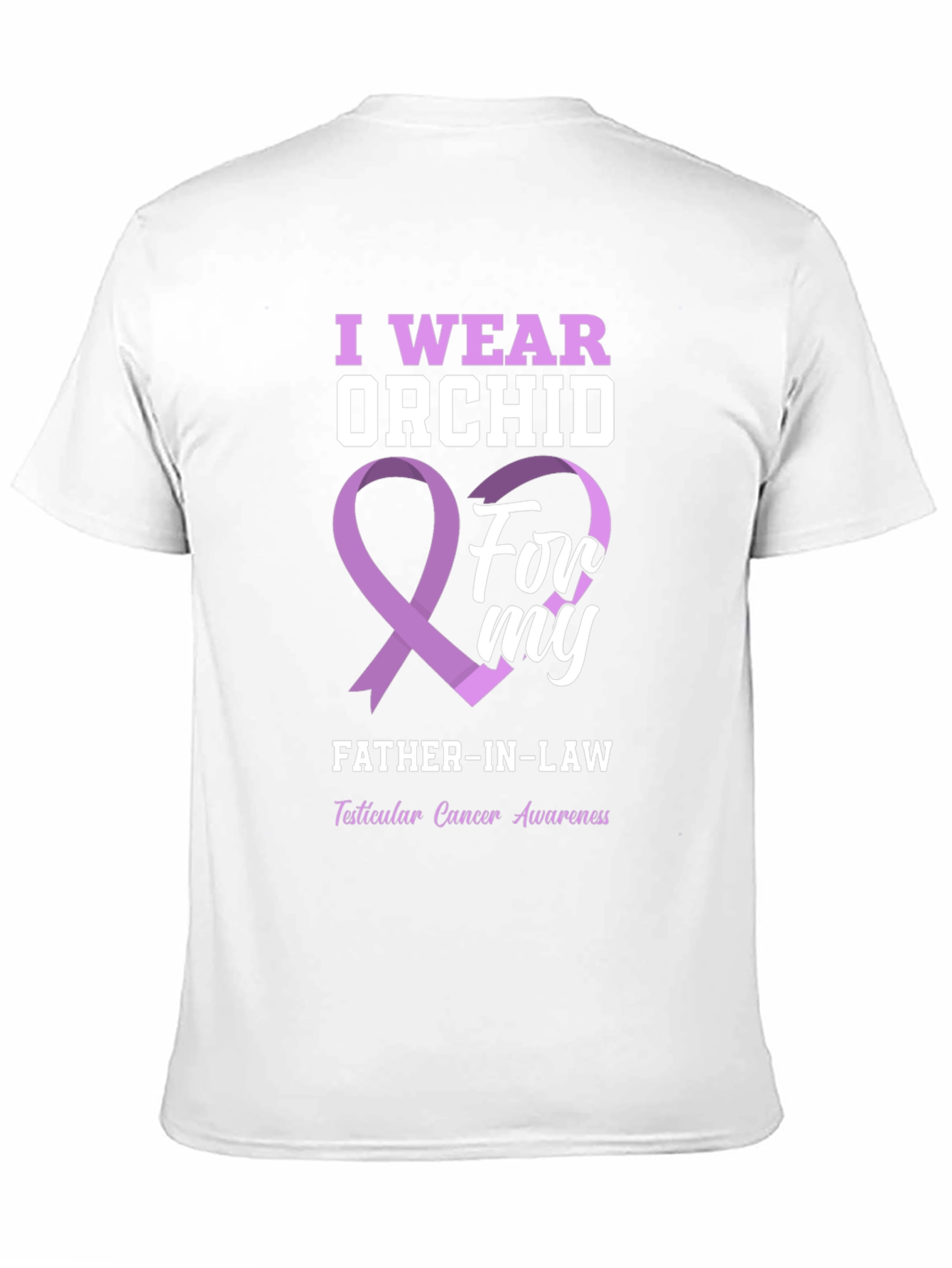 Orchid Awareness T-Shirt for Father-in-Law