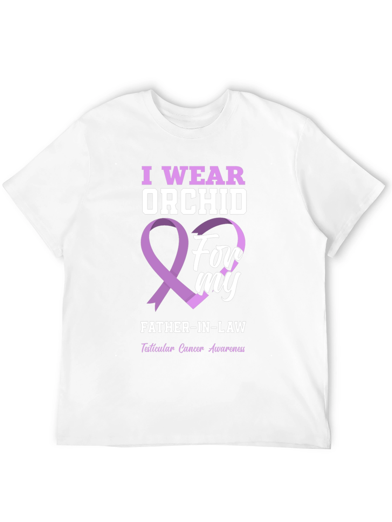 Orchid Awareness T-Shirt for Father-in-Law