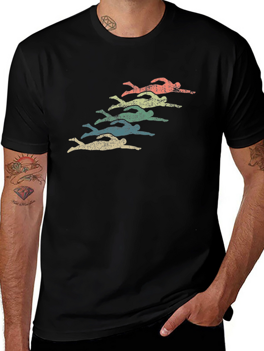 Retro Swimmer Graphic Tee