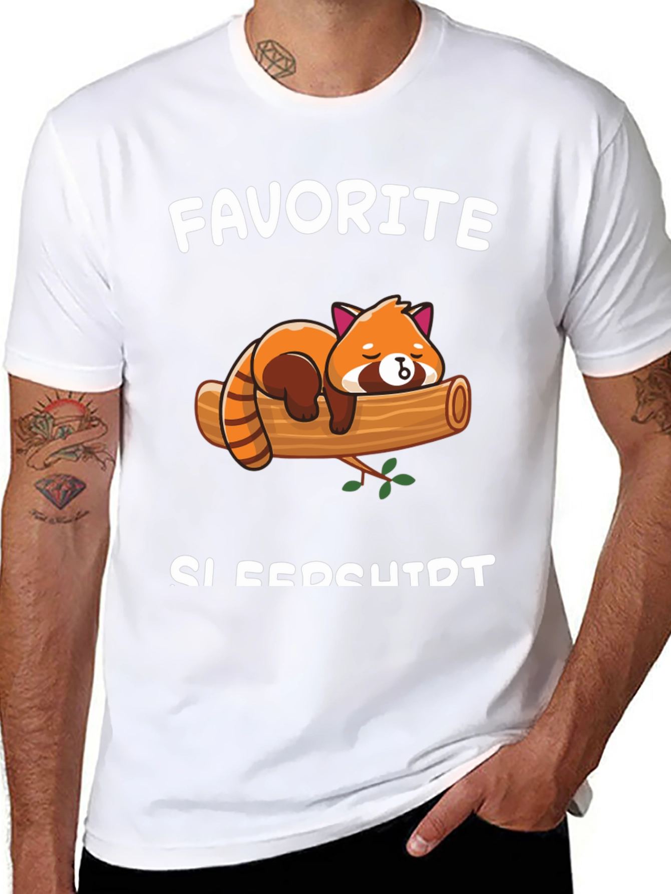 Cute Red Panda T-Shirt - Favorite Sleepshirt
