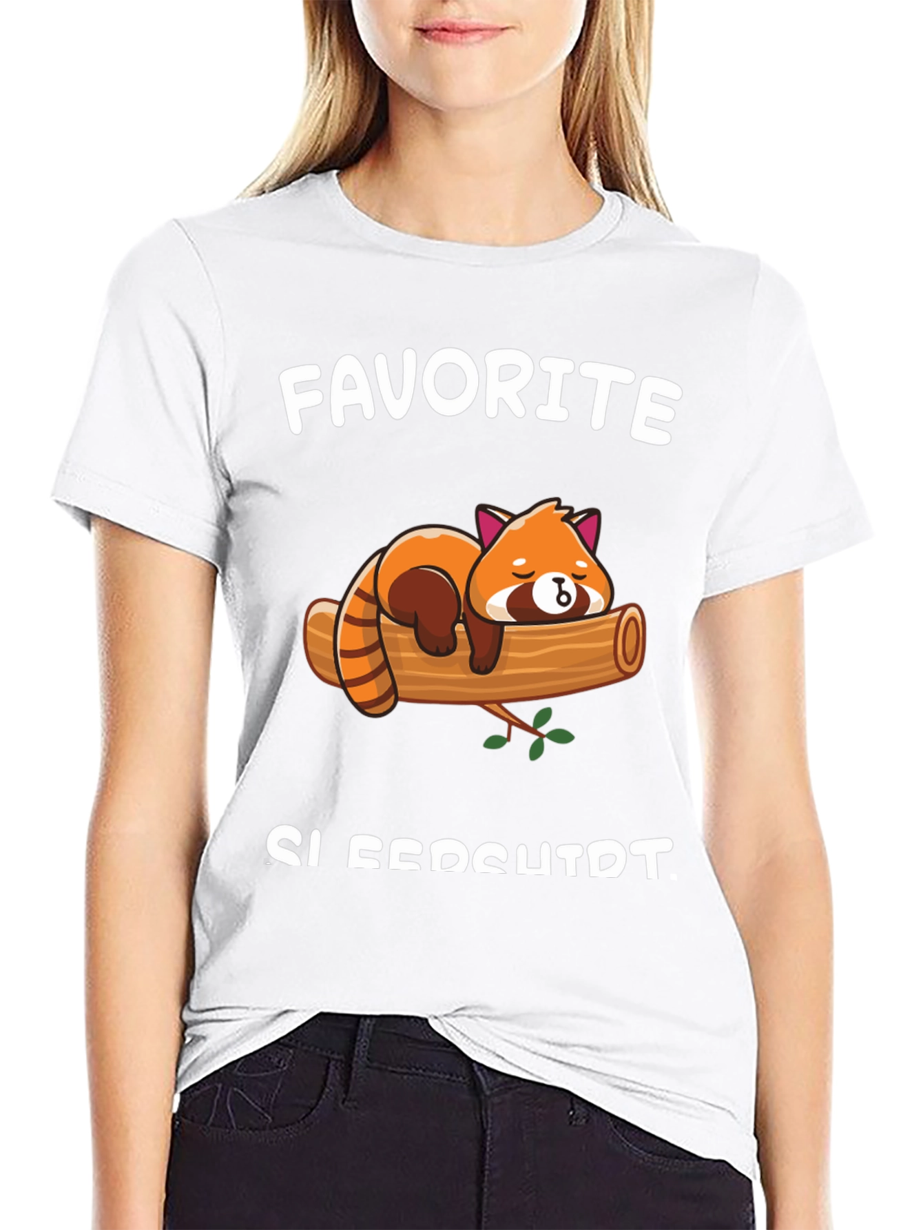 Cute Red Panda T-Shirt - Favorite Sleepshirt