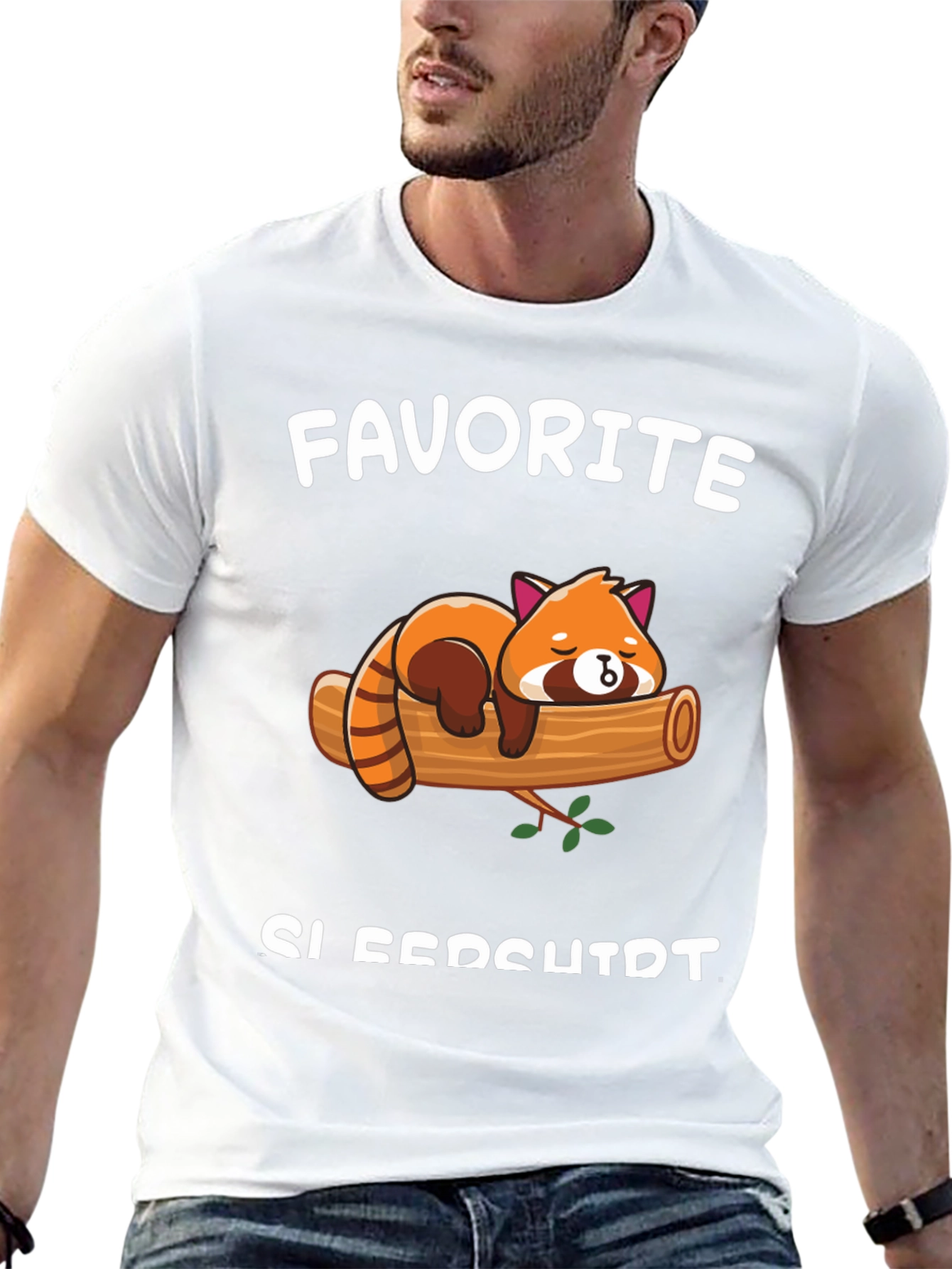 Cute Red Panda T-Shirt - Favorite Sleepshirt