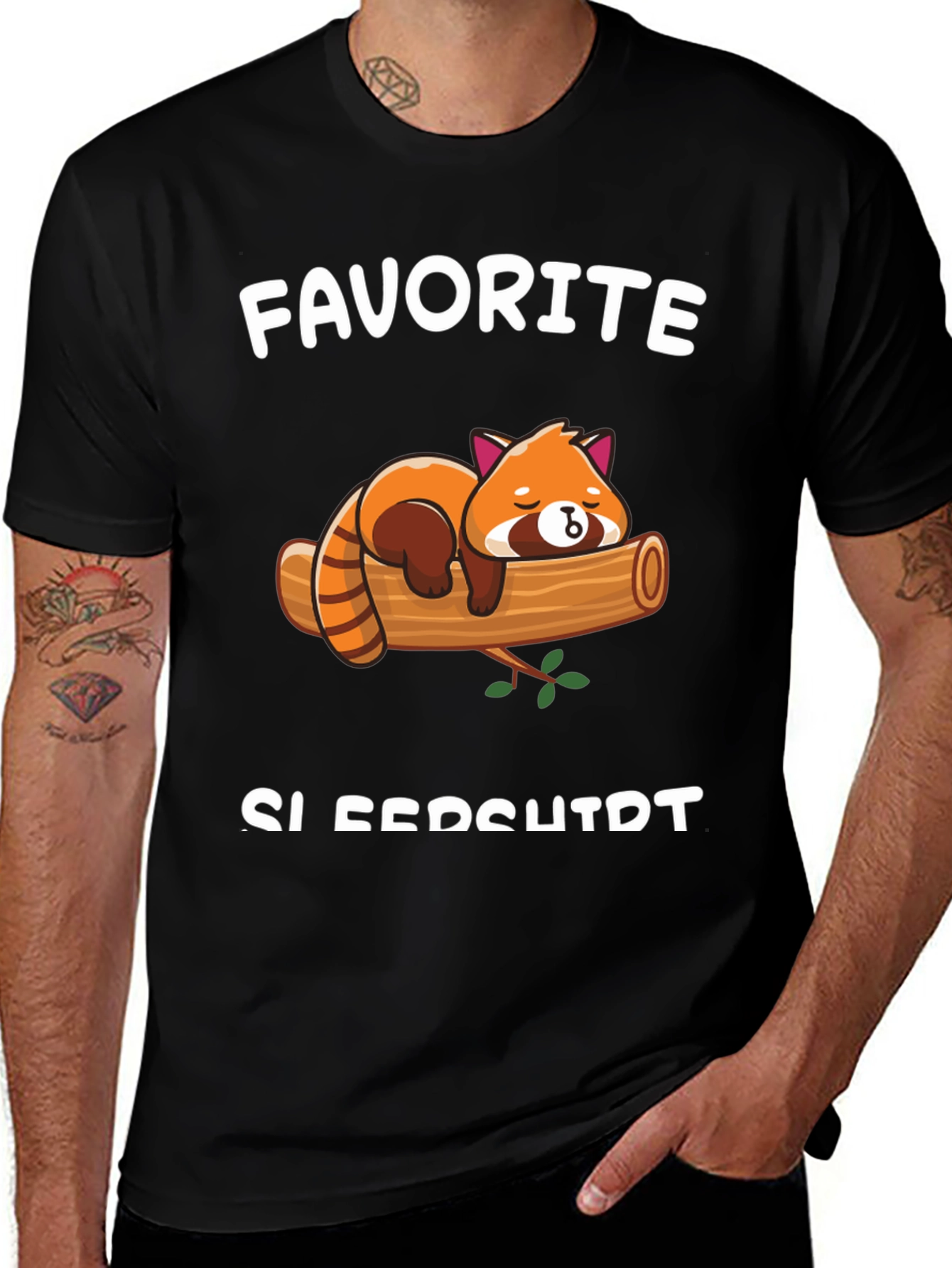 Cute Red Panda T-Shirt - Favorite Sleepshirt