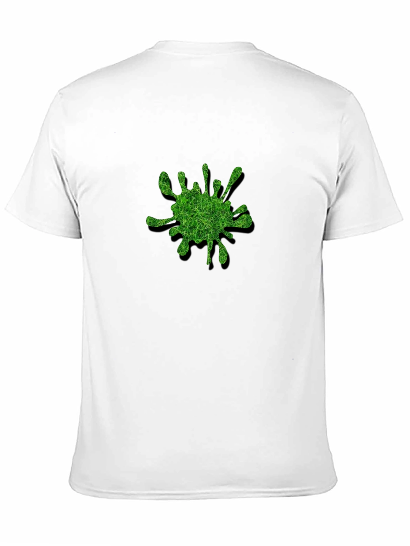 Green Splatter Graphic Black T-Shirt