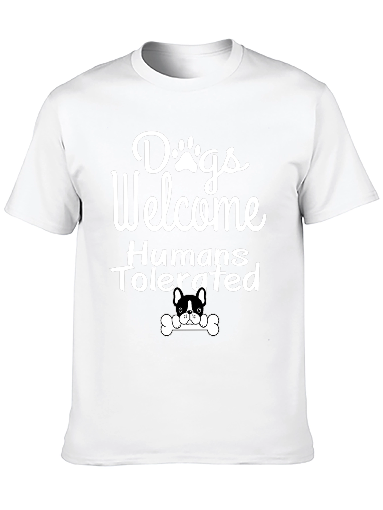 Dogs Welcome Humans Tolerated Graphic Tee