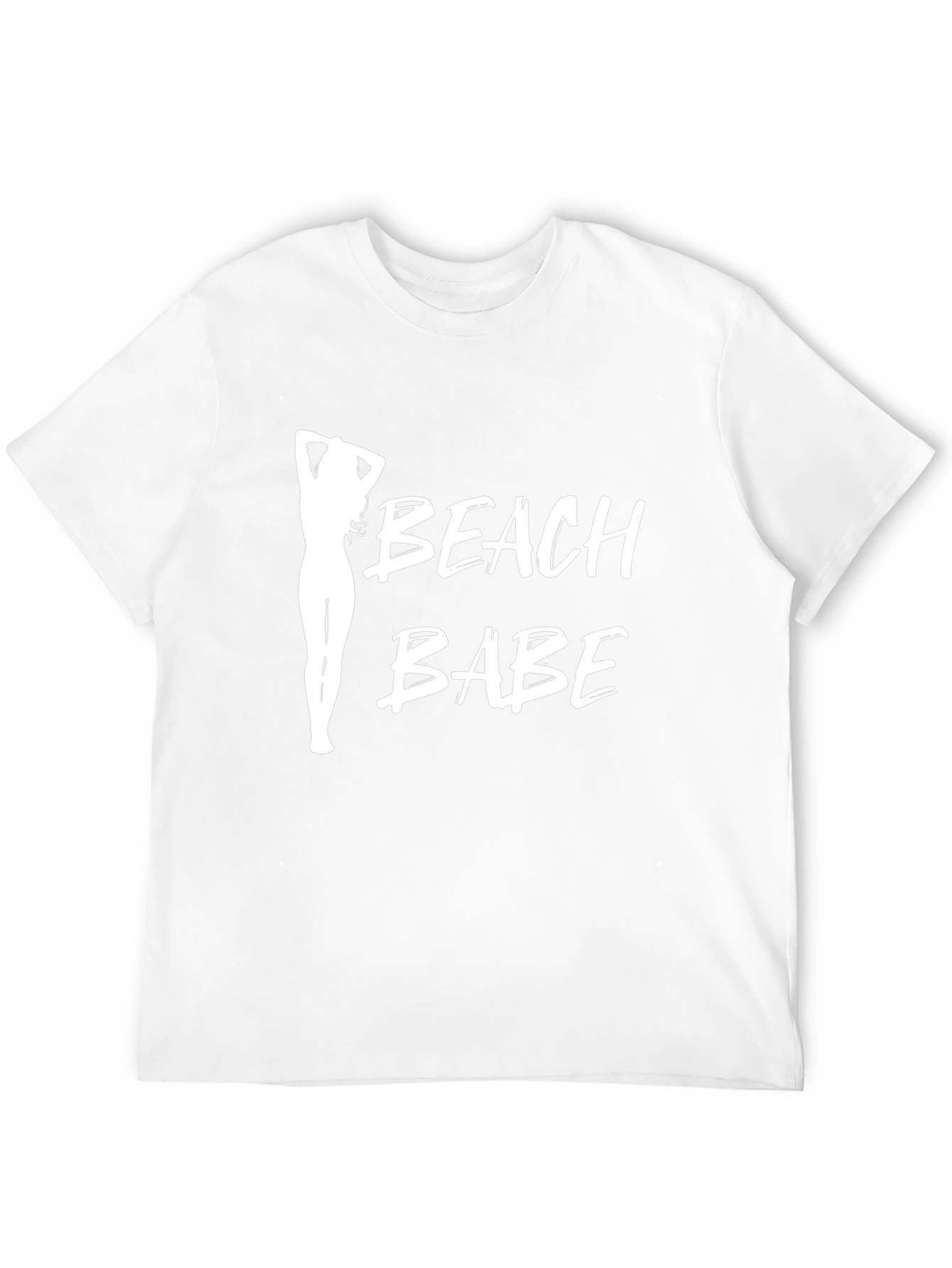 Beach Babe Graphic Tee - Black Cotton T-Shirt