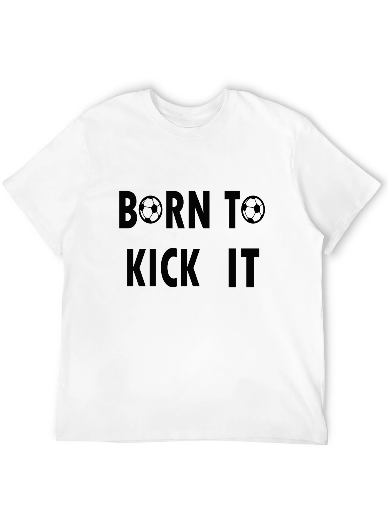 Born to Kick It Black Graphic Tee