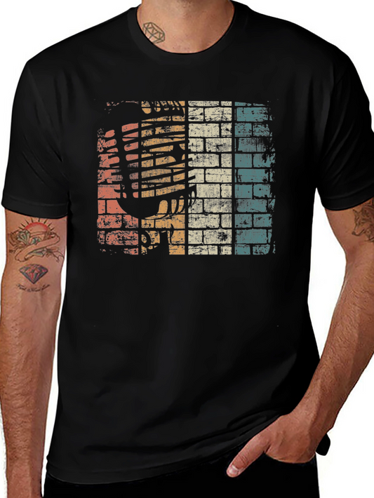 Retro Microphone Graphic Tee