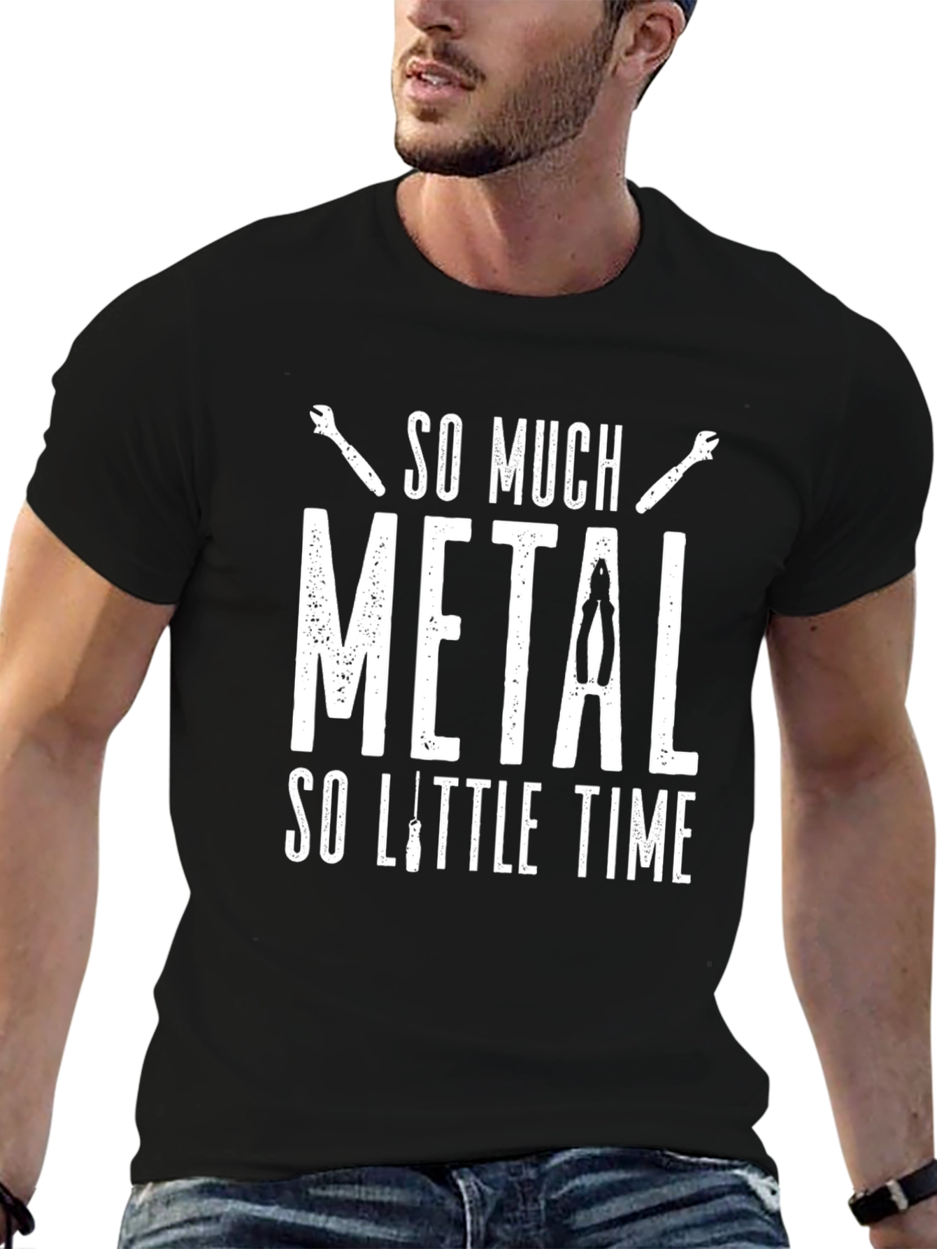 So Much Metal So Little Time Black T-Shirt