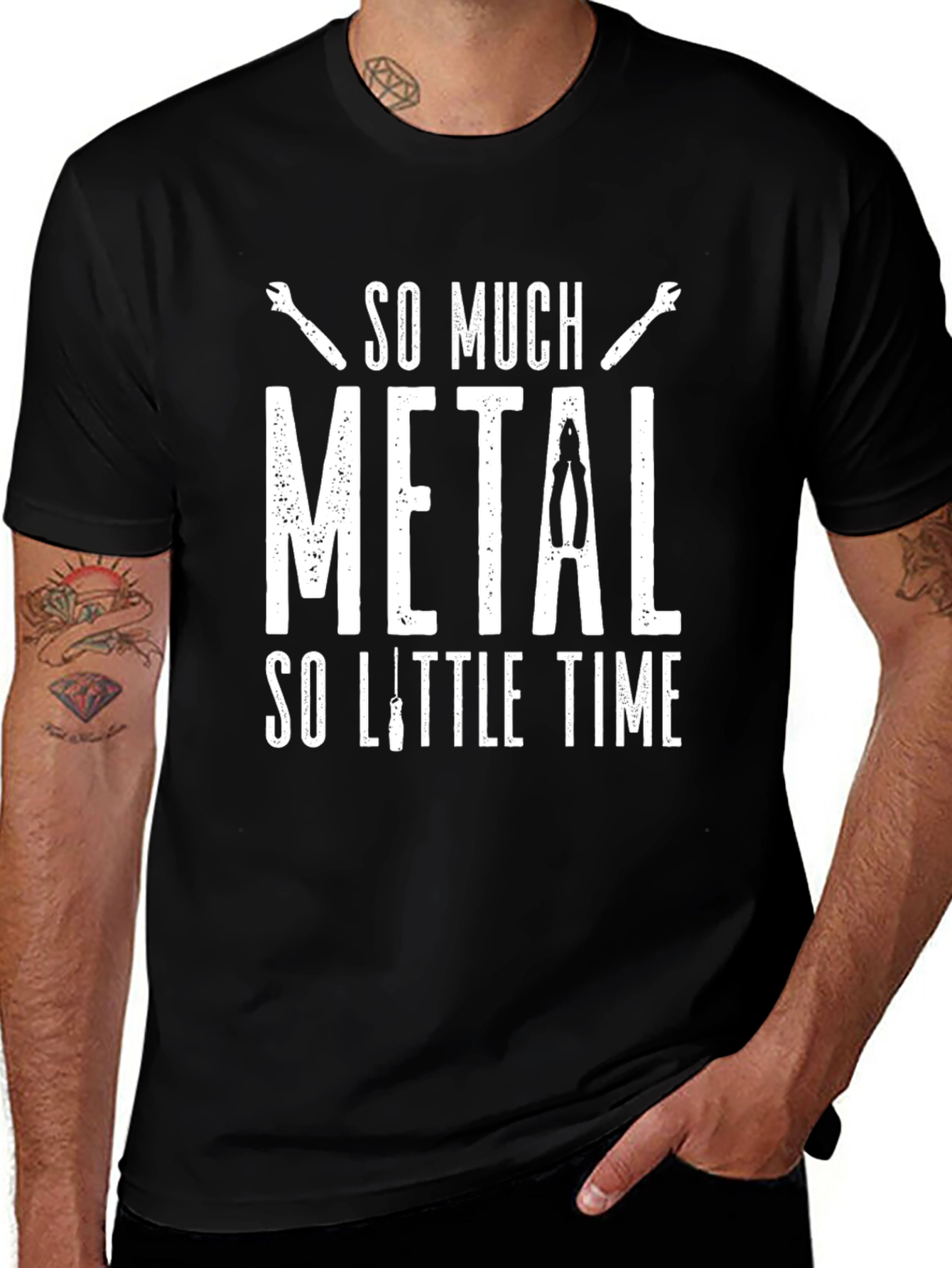 So Much Metal So Little Time Black T-Shirt