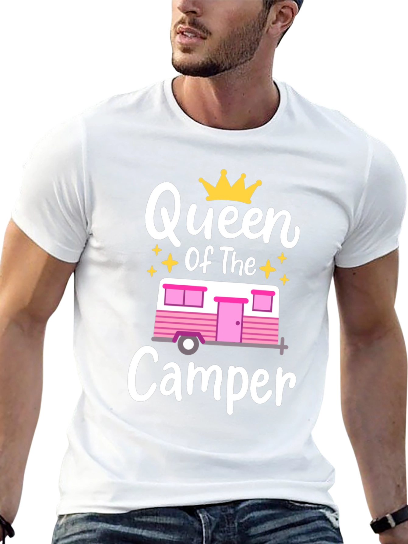 Queen of The Camper T-Shirt Camping Apparel