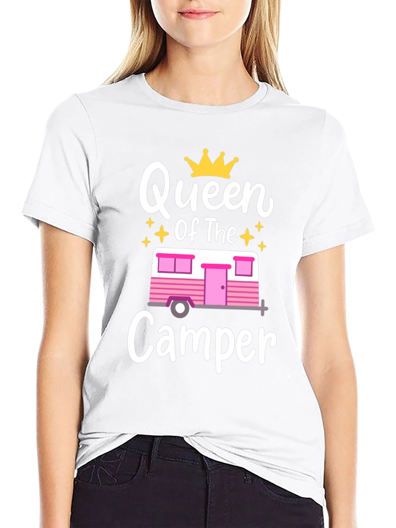 Queen of The Camper T-Shirt Camping Apparel
