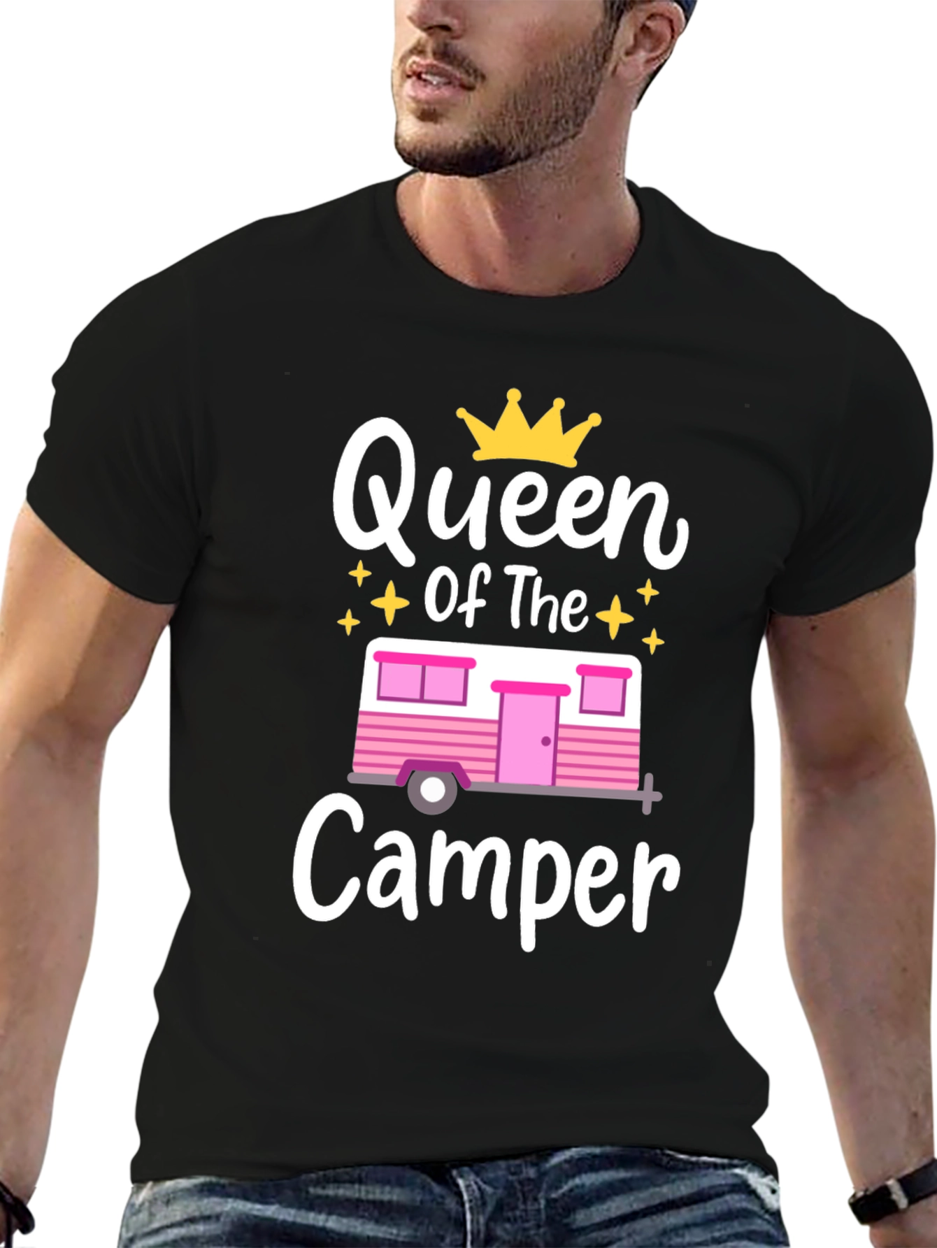 Queen of The Camper T-Shirt Camping Apparel