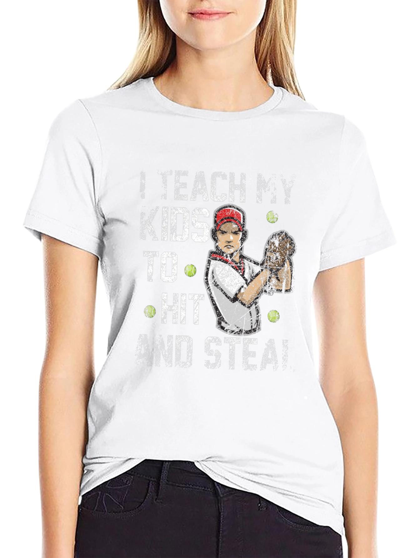 I Teach My Kids To Hit and Steal T-Shirt