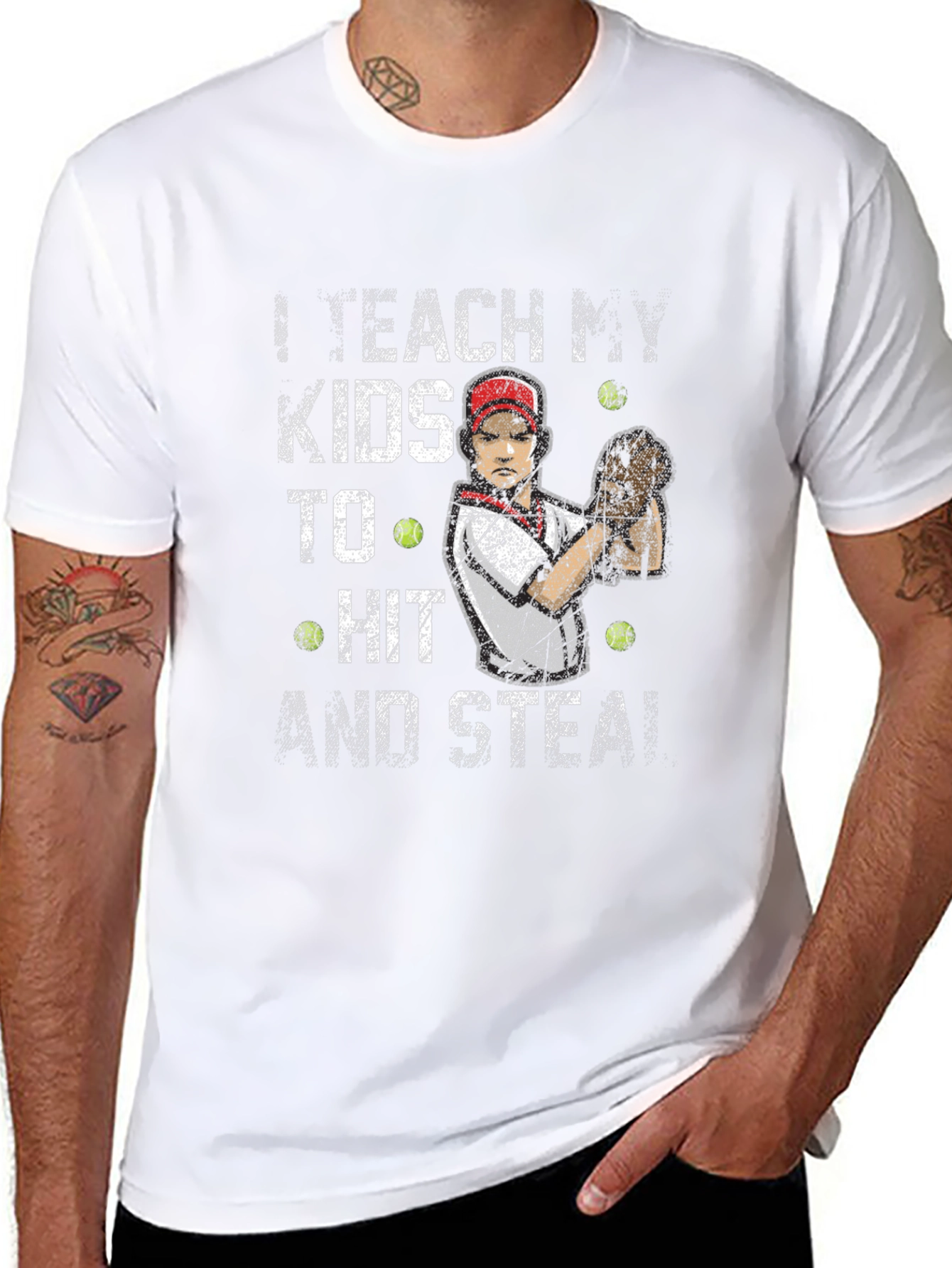 I Teach My Kids To Hit and Steal T-Shirt