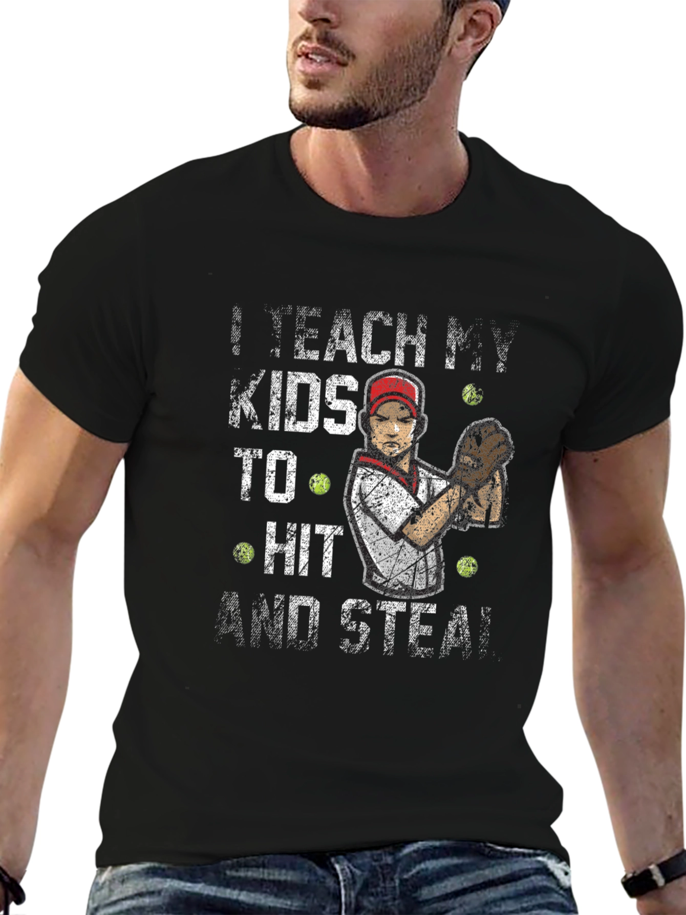 I Teach My Kids To Hit and Steal T-Shirt