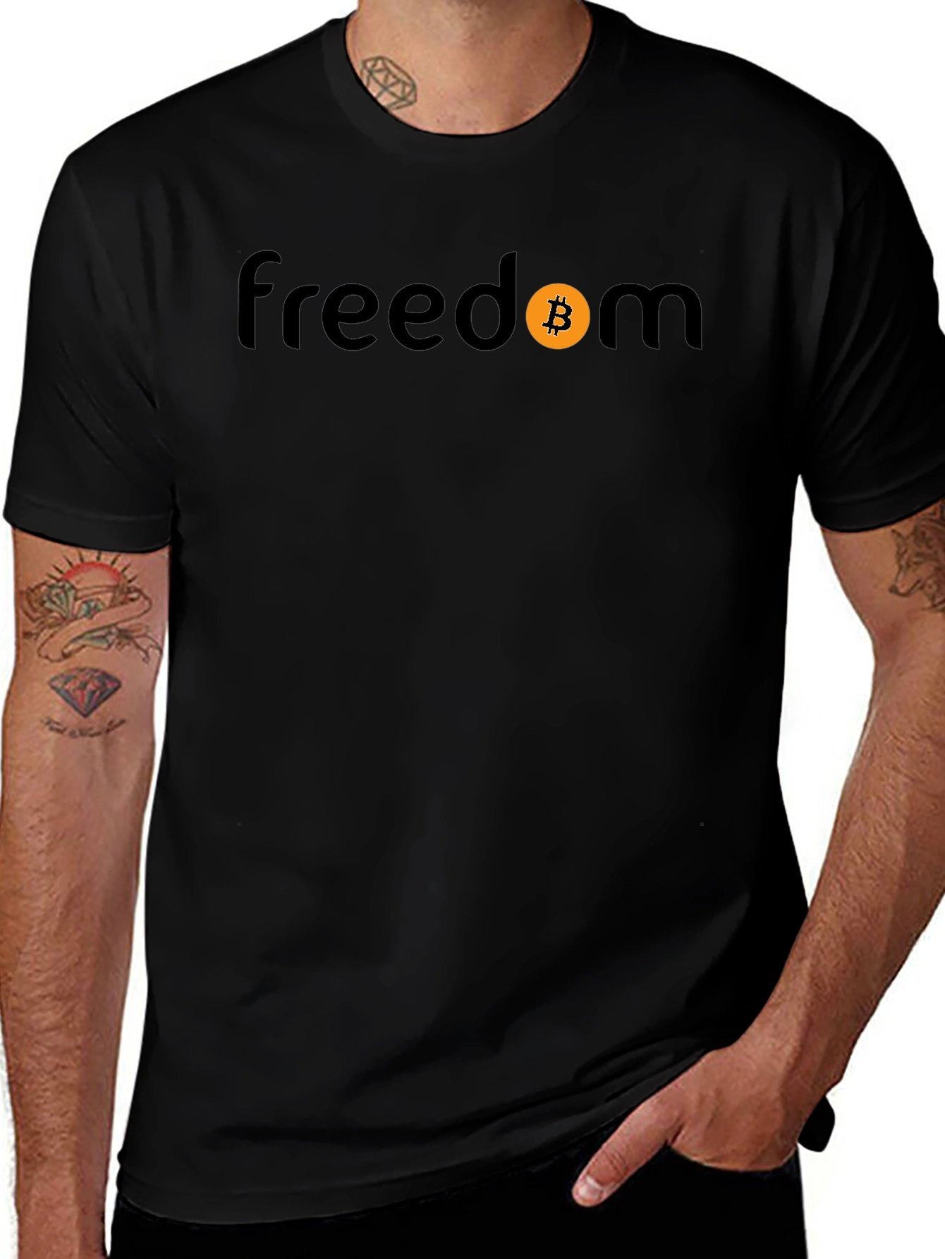 Bitcoin Freedom Black T-Shirt