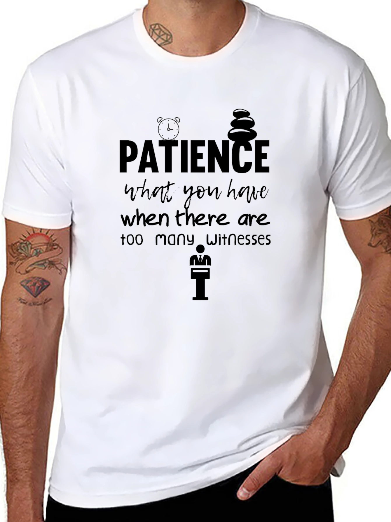 Patience Graphic T-Shirt - Soft Cotton Blend