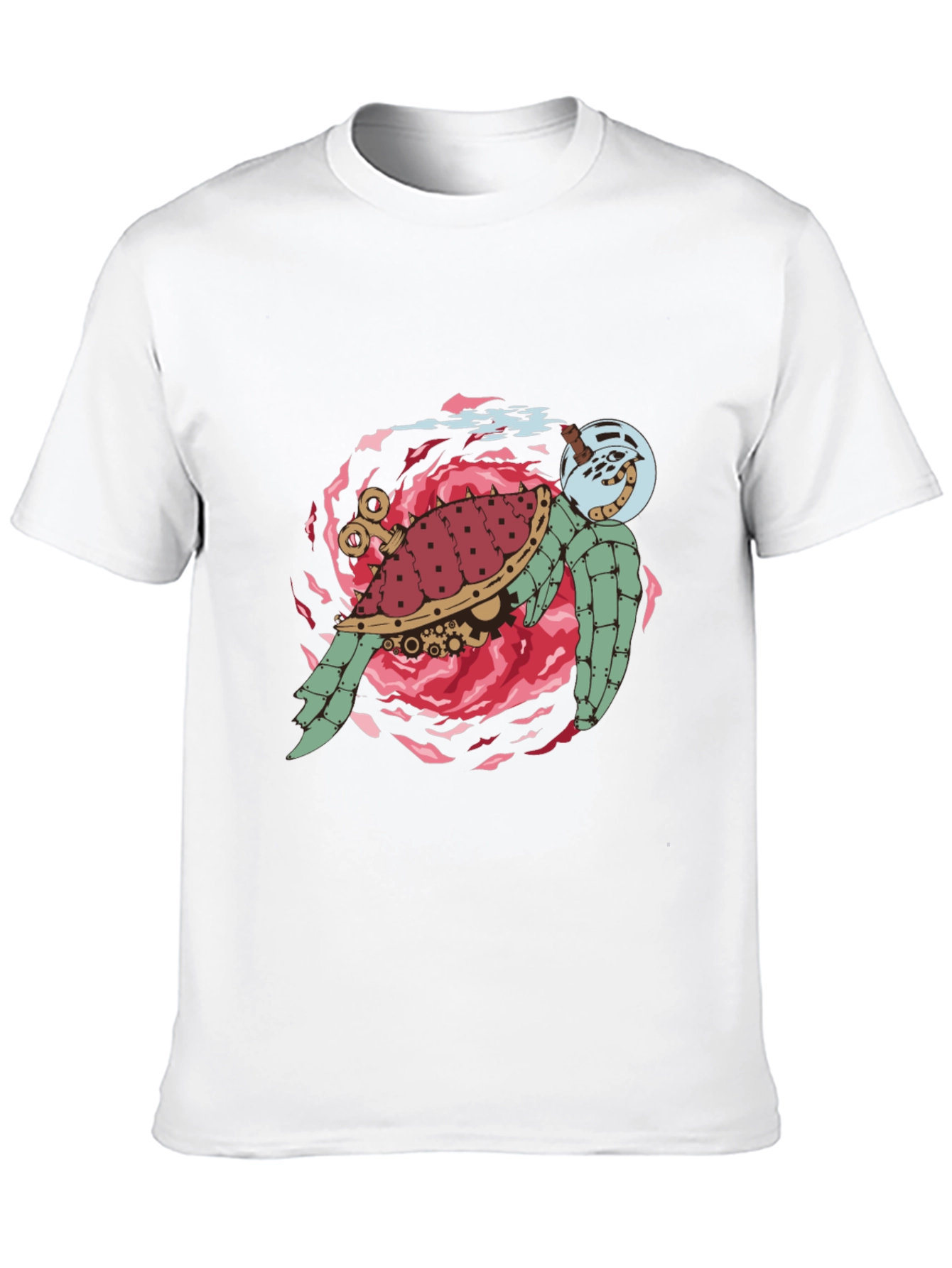 Steampunk Turtle Graphic T-Shirt - Unique Design