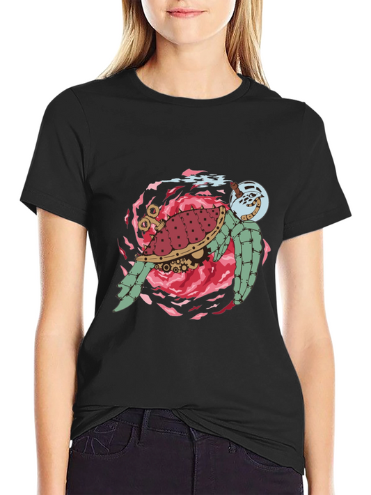 Steampunk Turtle Graphic T-Shirt - Unique Design