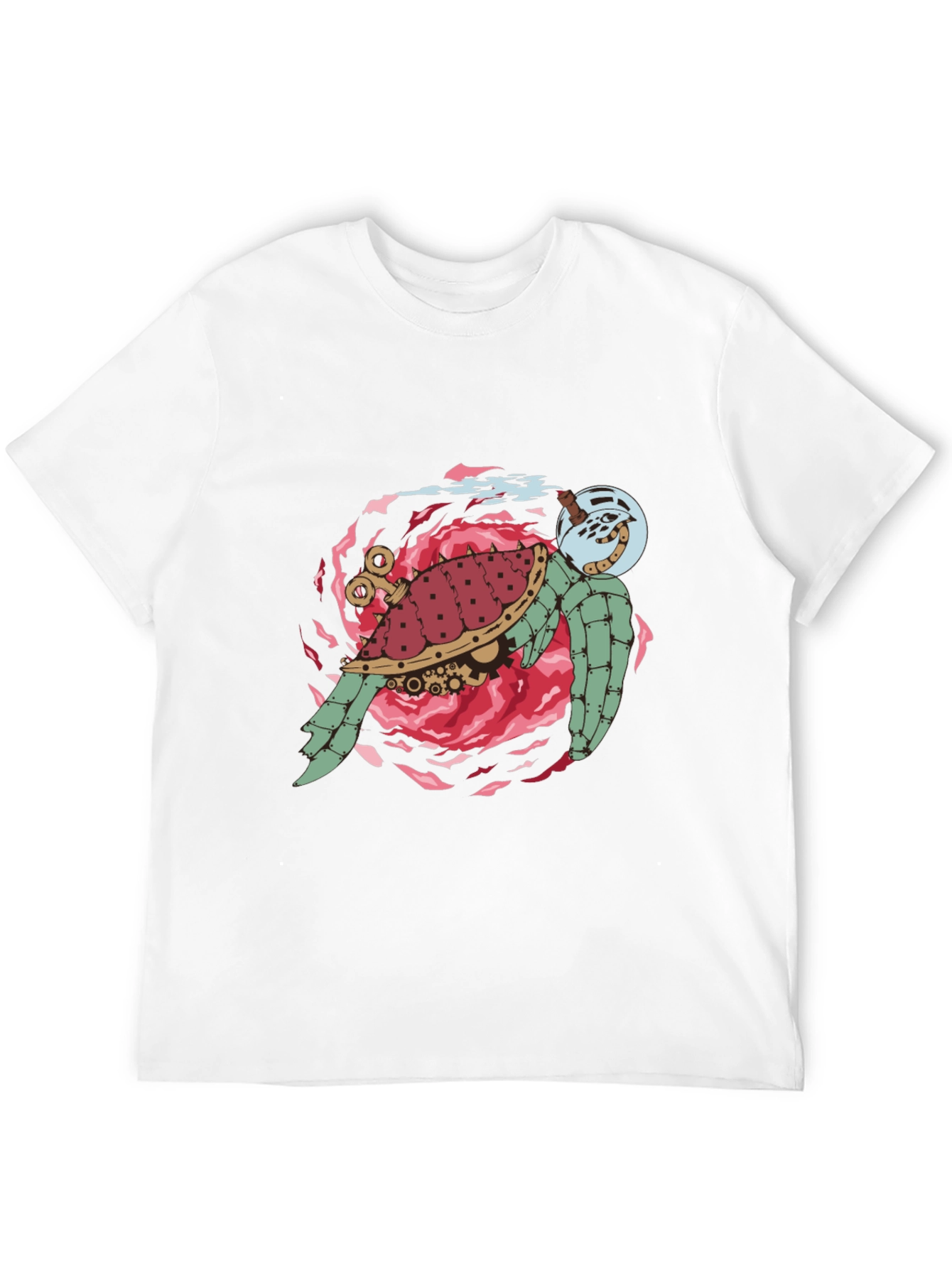 Steampunk Turtle Graphic T-Shirt - Unique Design