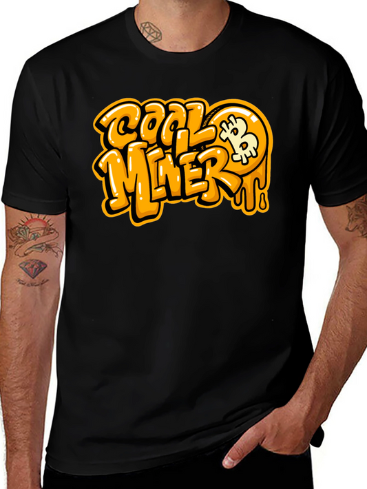Cool Miner Bitcoin Black T-Shirt
