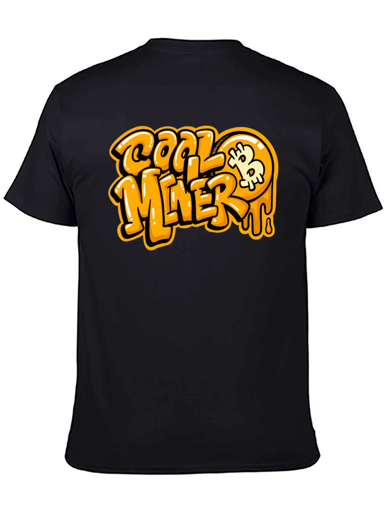 Cool Miner Bitcoin Black T-Shirt