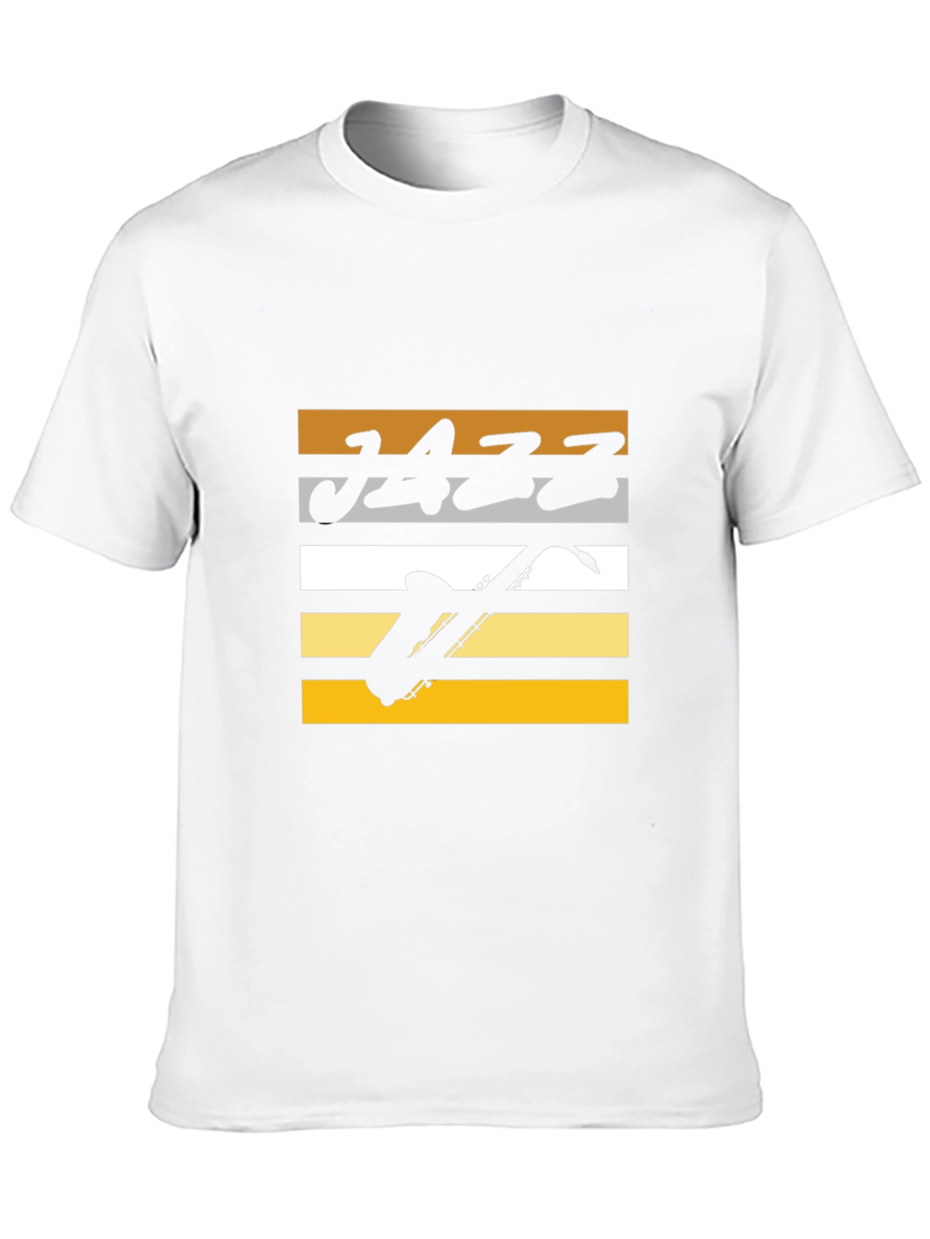 Jazz Music Graphic Tee - Cool Saxophone Design