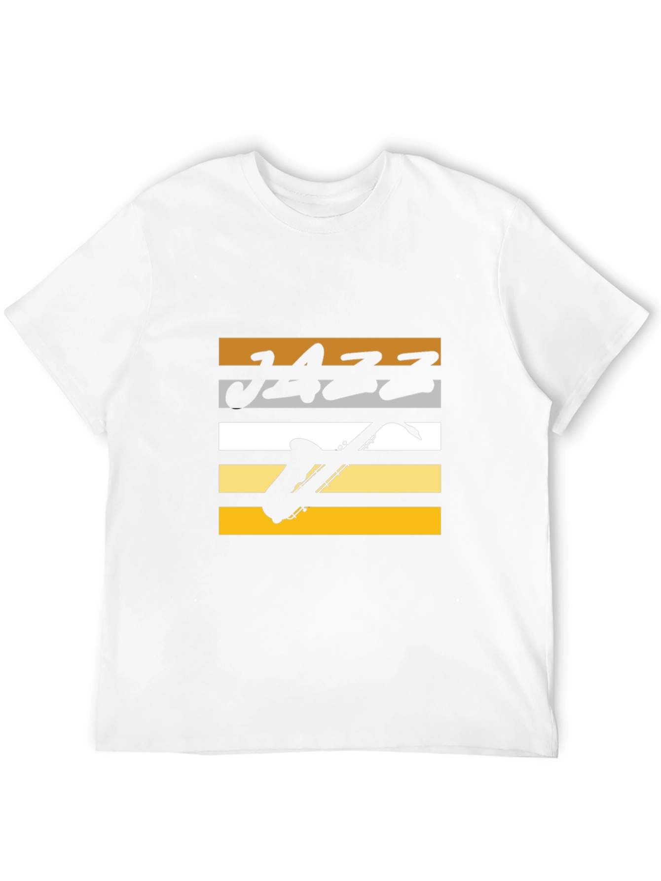 Jazz Music Graphic Tee - Cool Saxophone Design
