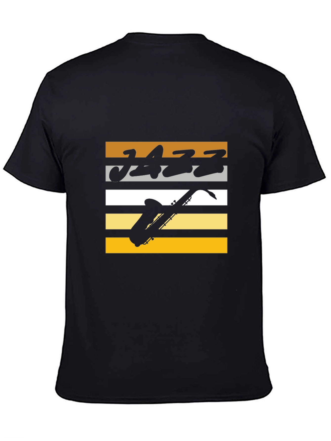 Jazz Music Graphic Tee - Cool Saxophone Design