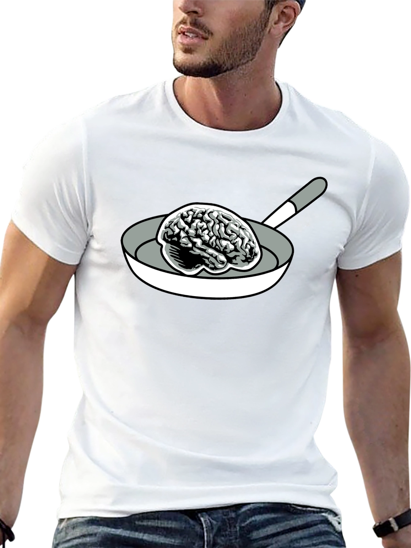 Brain in Pan Black T-Shirt