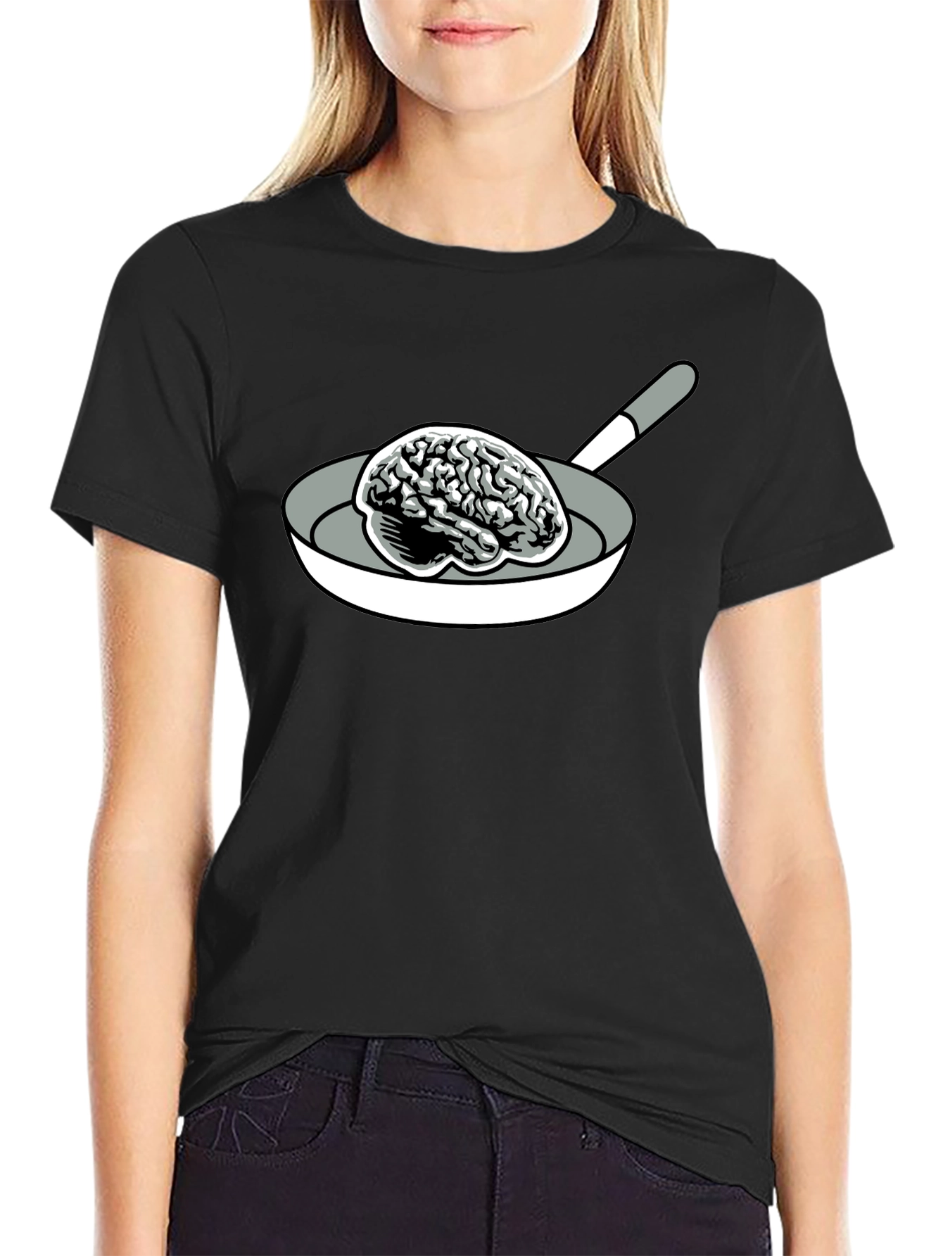 Brain in Pan Black T-Shirt