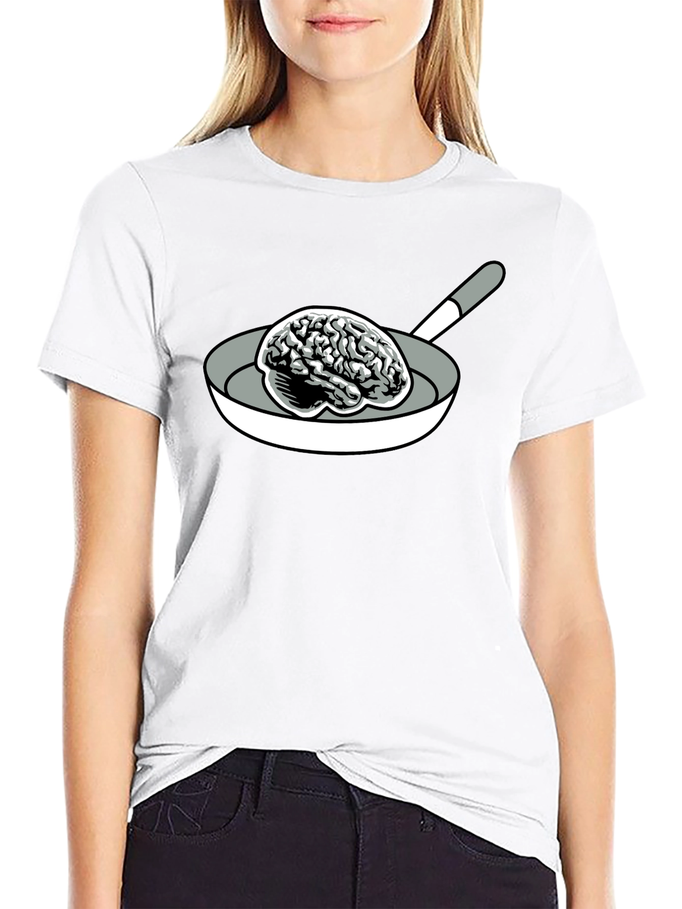 Brain in Pan Black T-Shirt