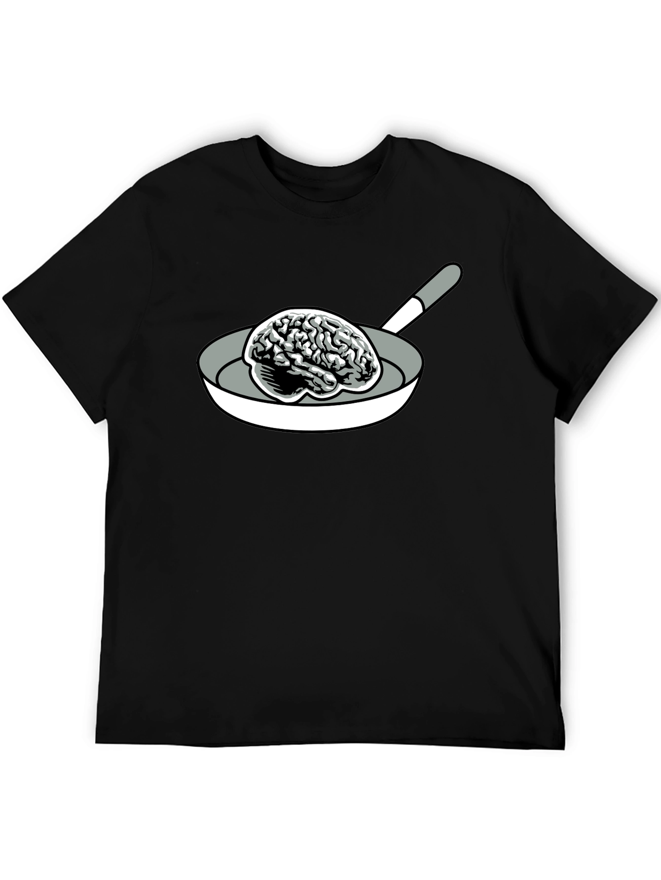 Brain in Pan Black T-Shirt