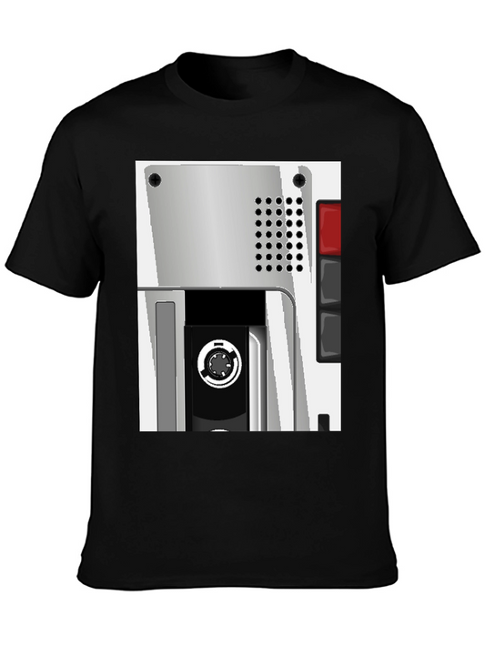 Retro Cassette Player Graphic T-Shirt - Vintage Style Tee