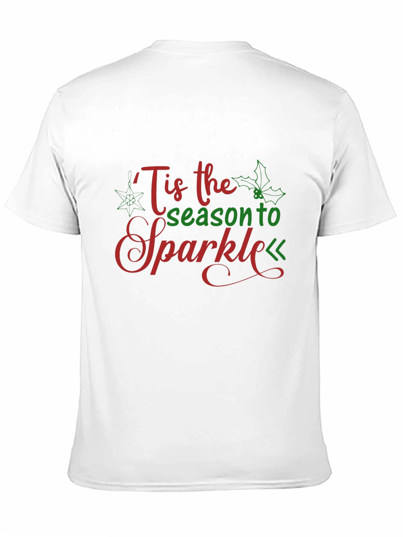 Tis the Season to Sparkle Graphic Black T-Shirt