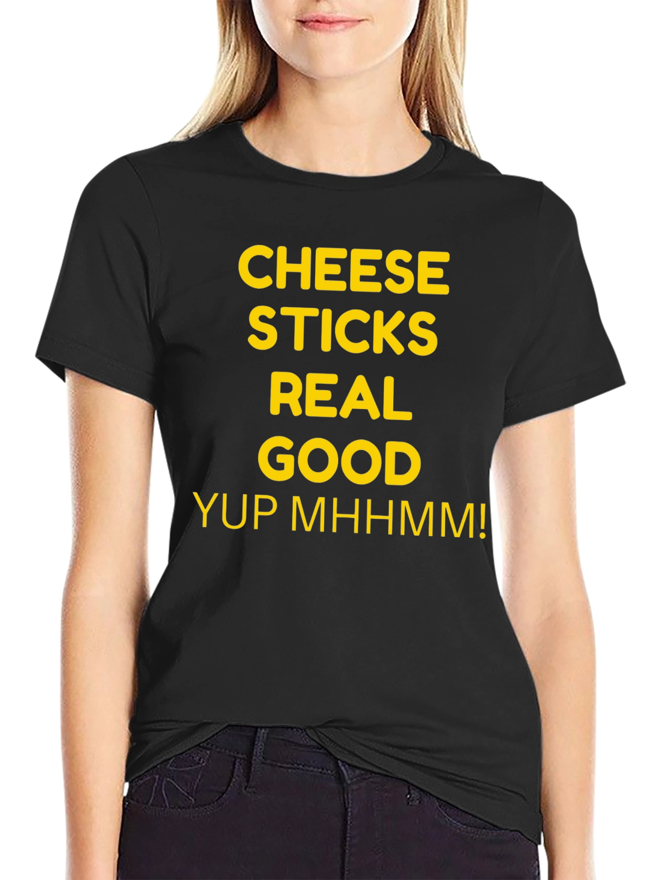 Cheese Sticks Real Good T-Shirt - Funny Foodie Tee