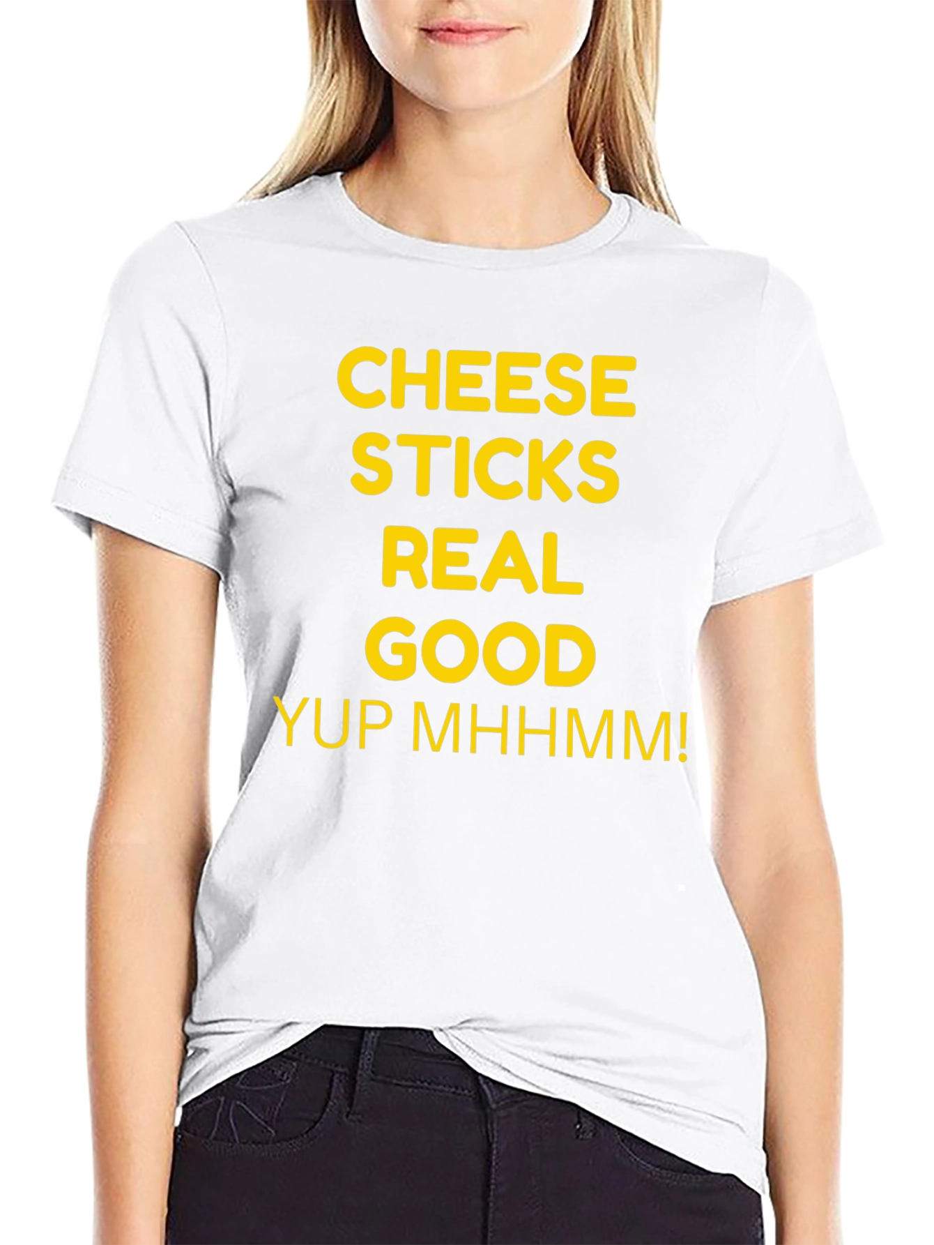 Cheese Sticks Real Good T-Shirt - Funny Foodie Tee