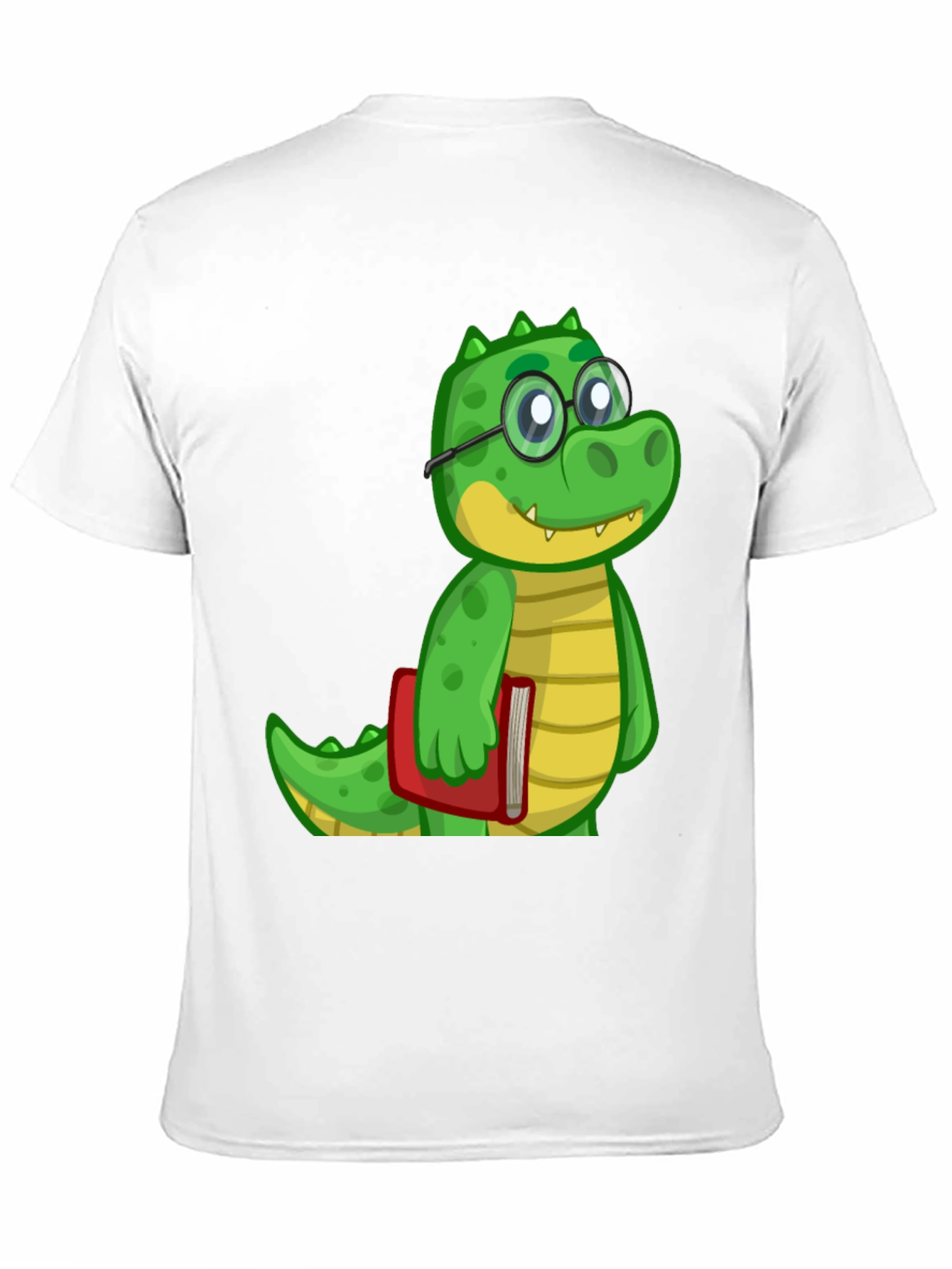 Cartoon Alligator Graphic Tee - Black
