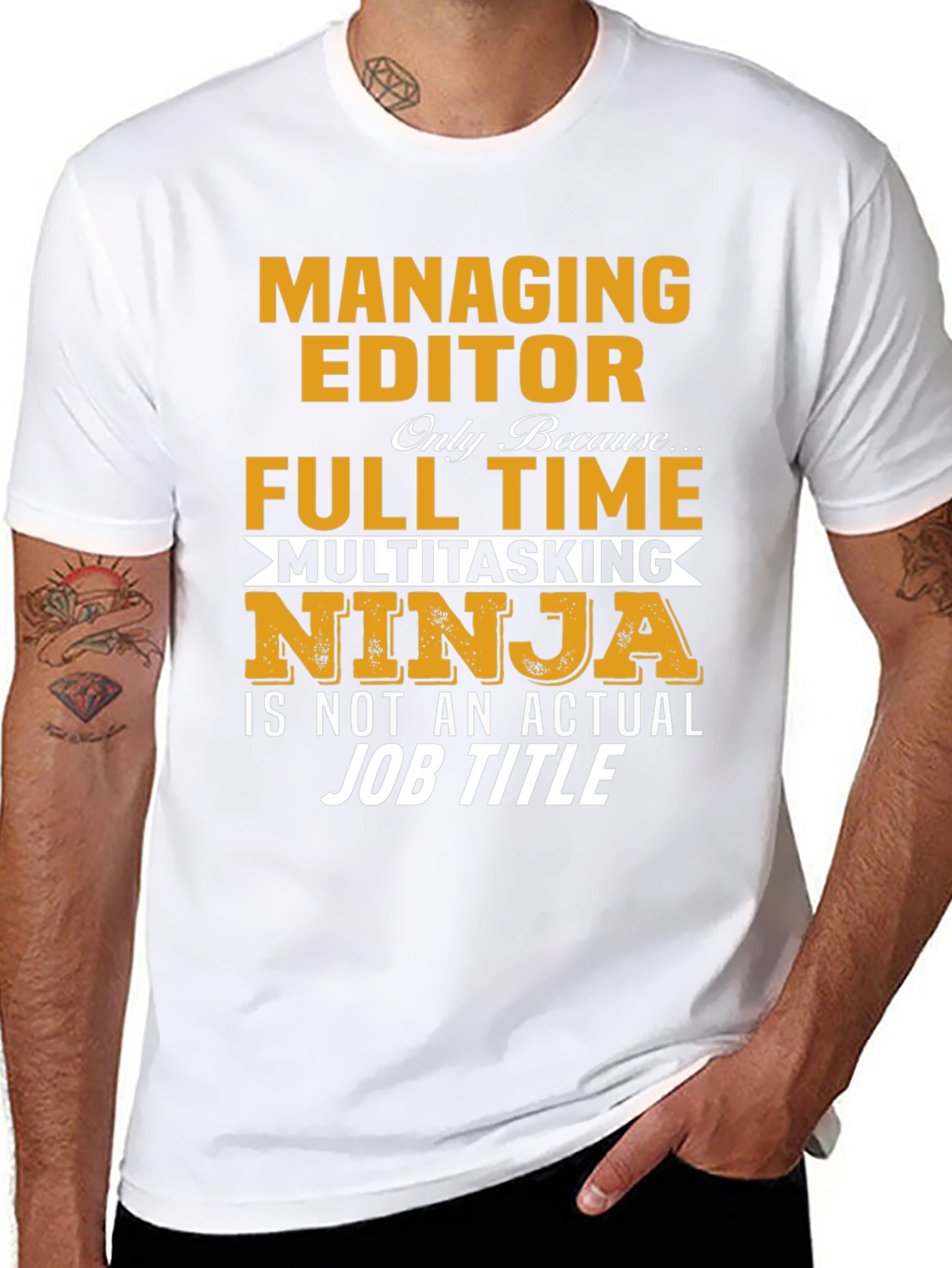 Managing Editor T-Shirt: Full Time Multitasking Ninja