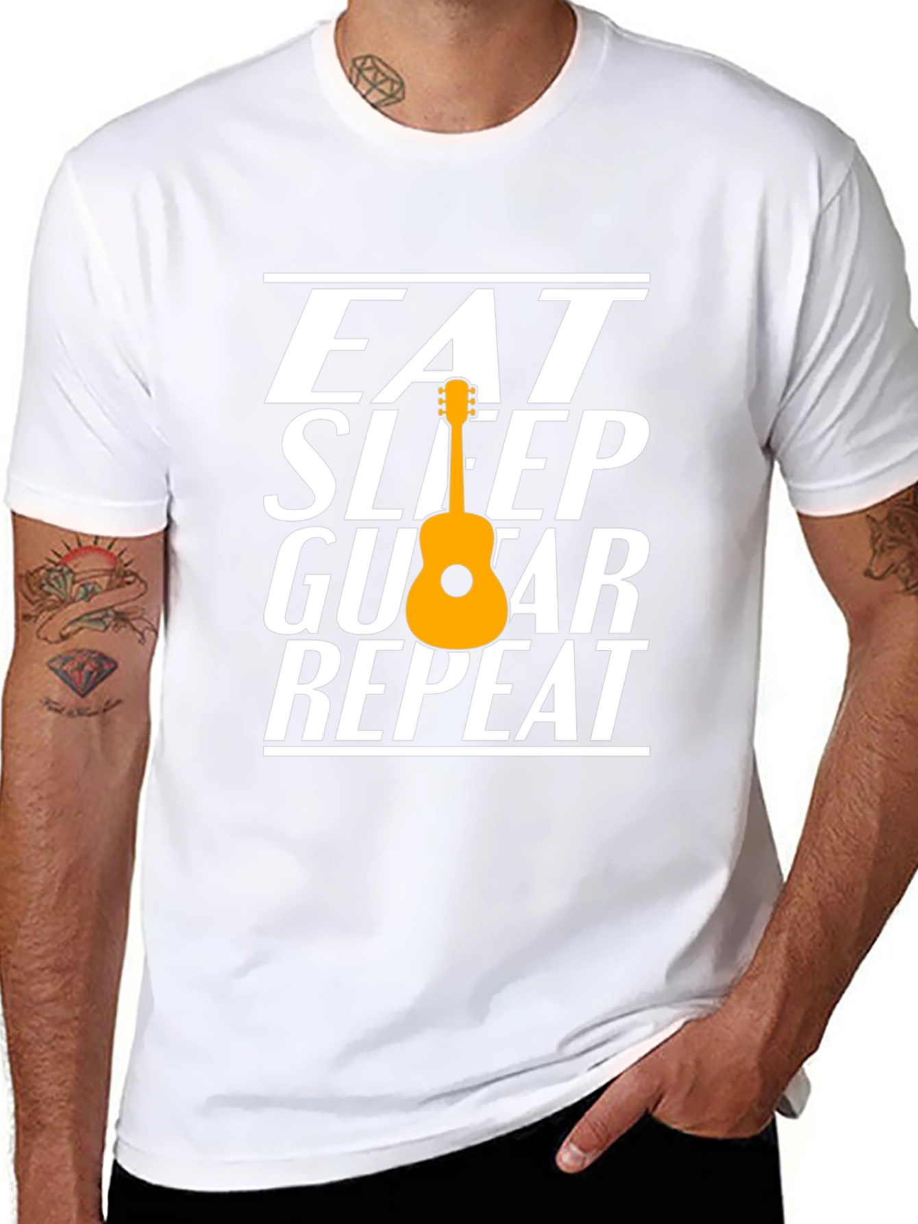 Eat Sleep Guitar Repeat T-Shirt
