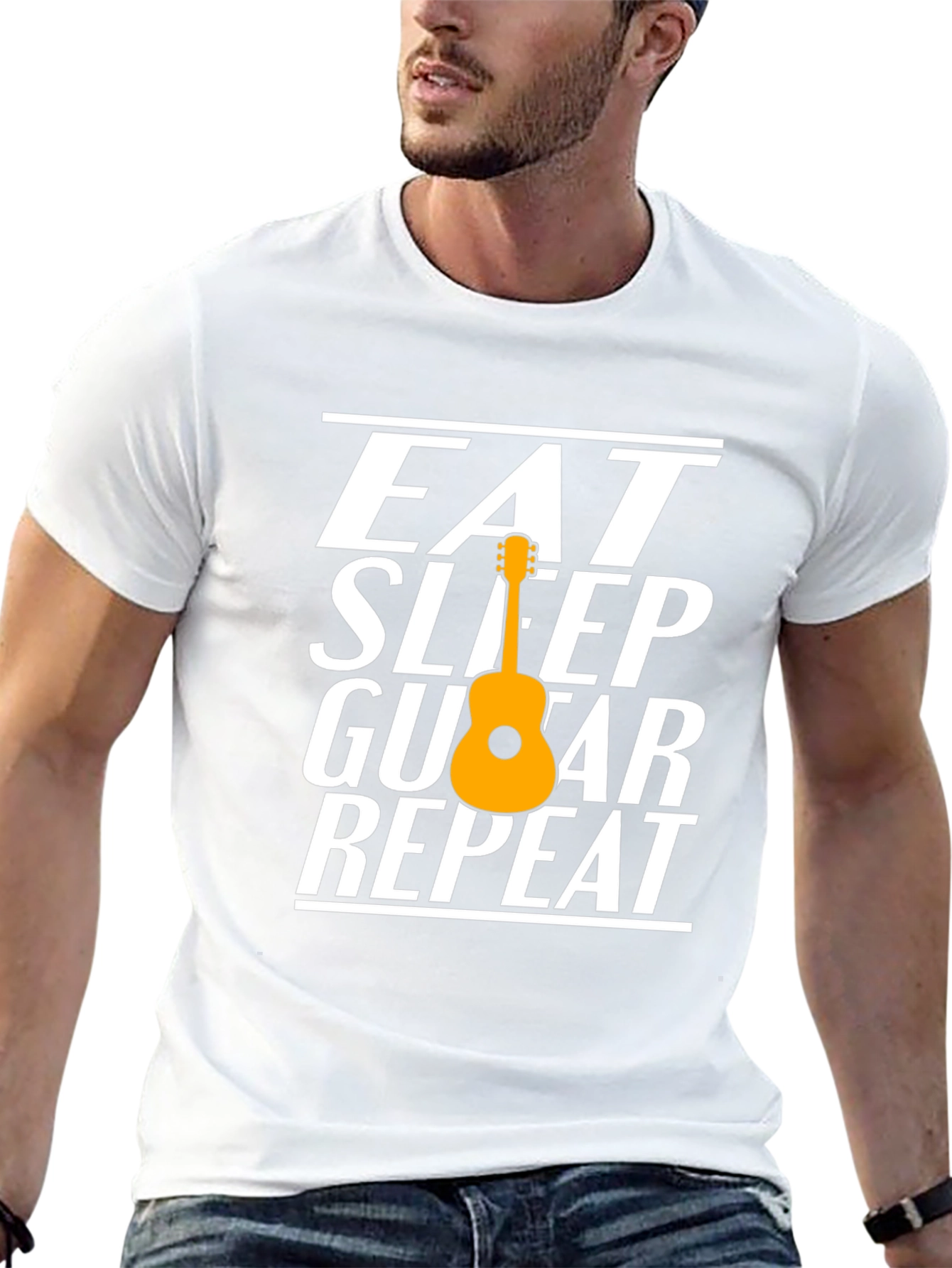Eat Sleep Guitar Repeat T-Shirt