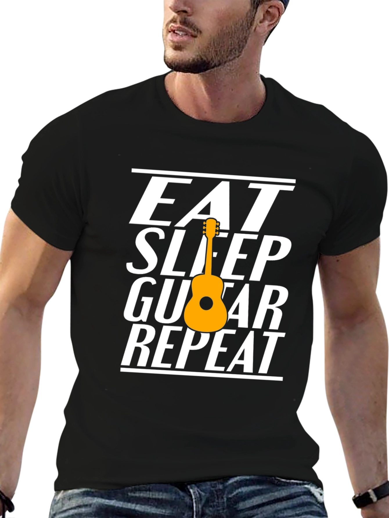 Eat Sleep Guitar Repeat T-Shirt