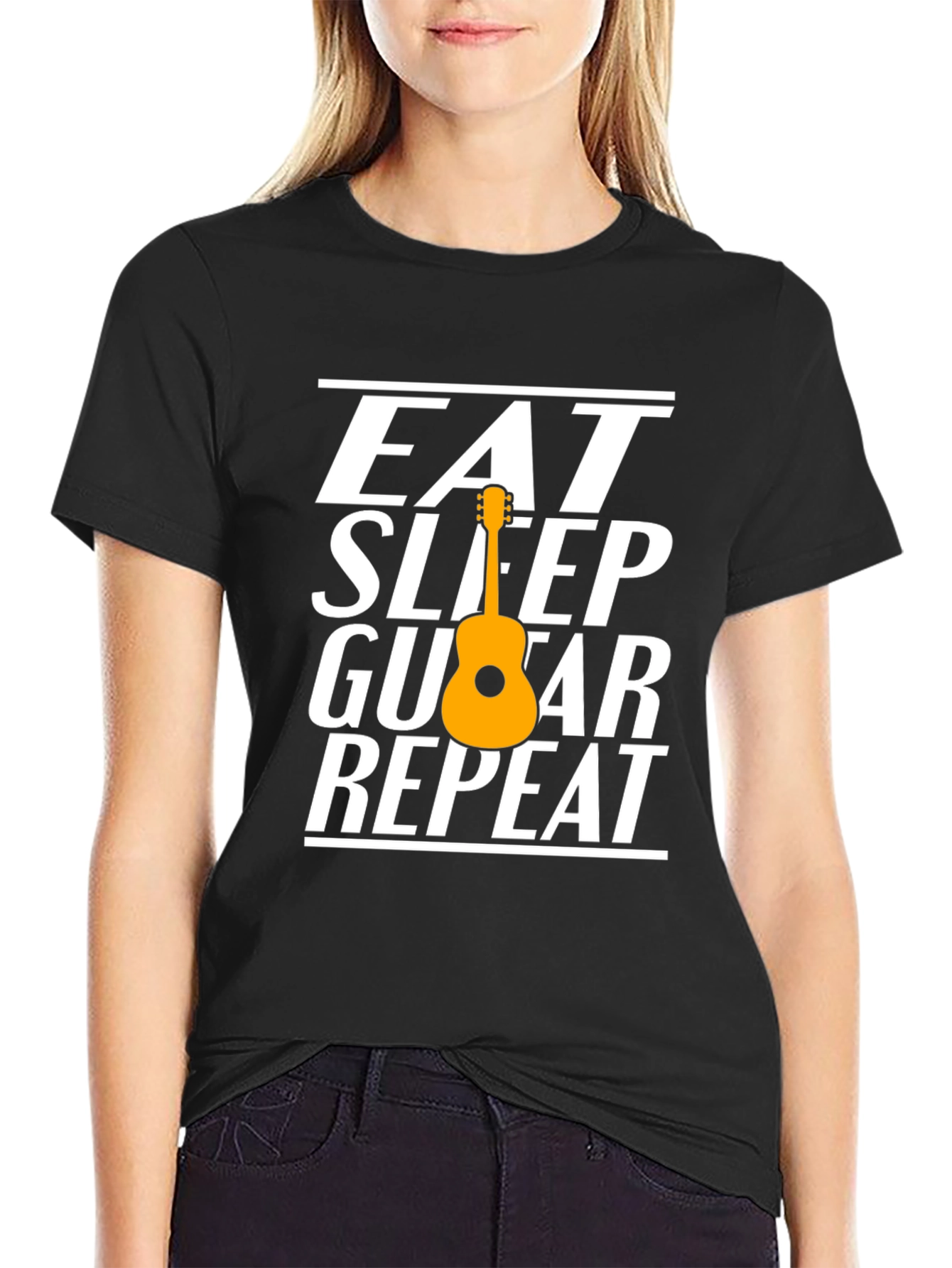 Eat Sleep Guitar Repeat T-Shirt