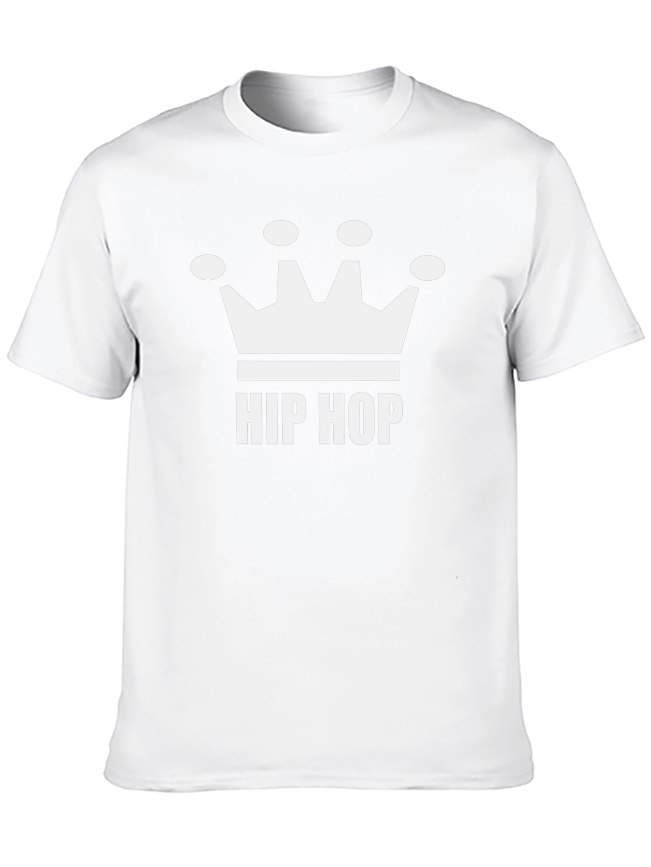 Hip Hop Crown Graphic Tee - Black