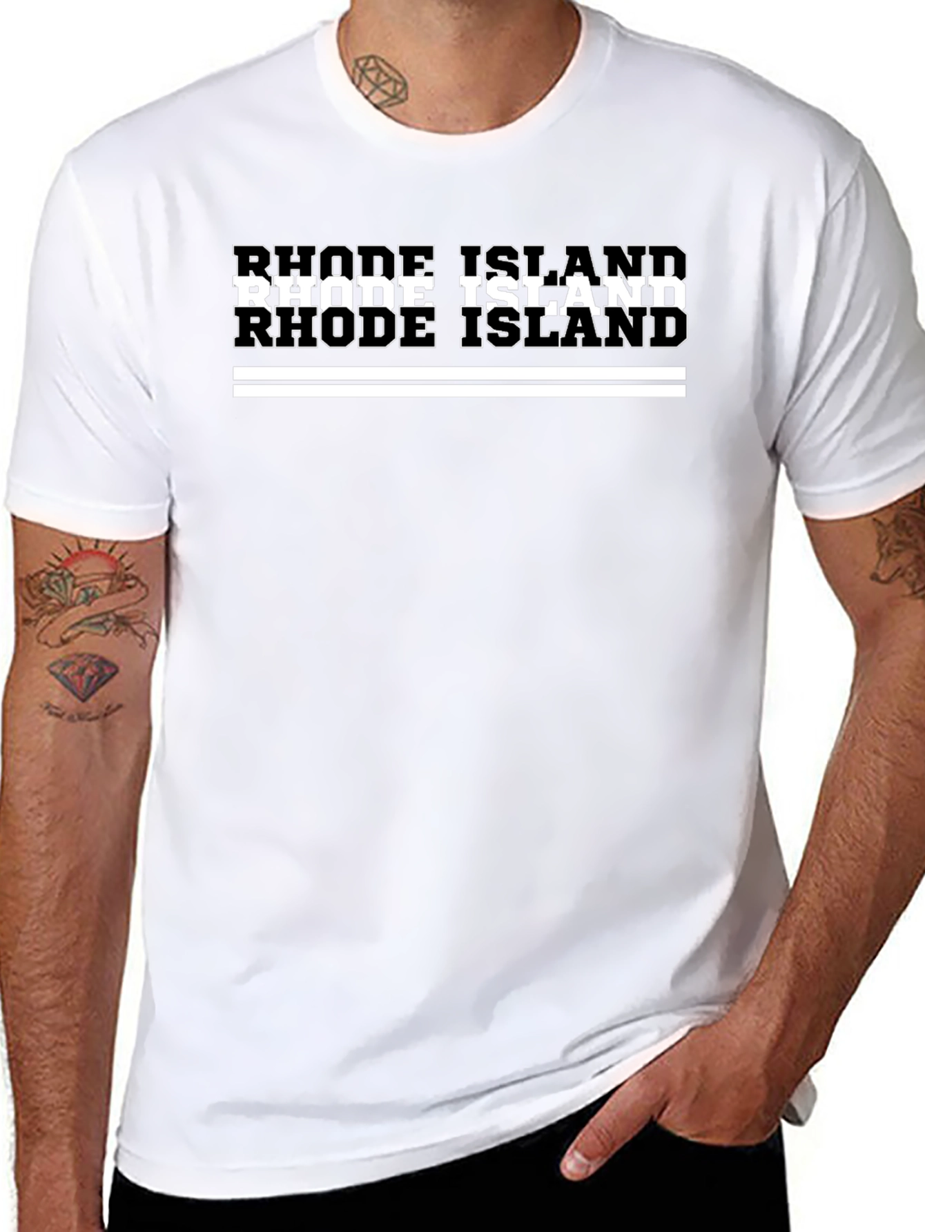 Rhode Island Graphic Tee - Black